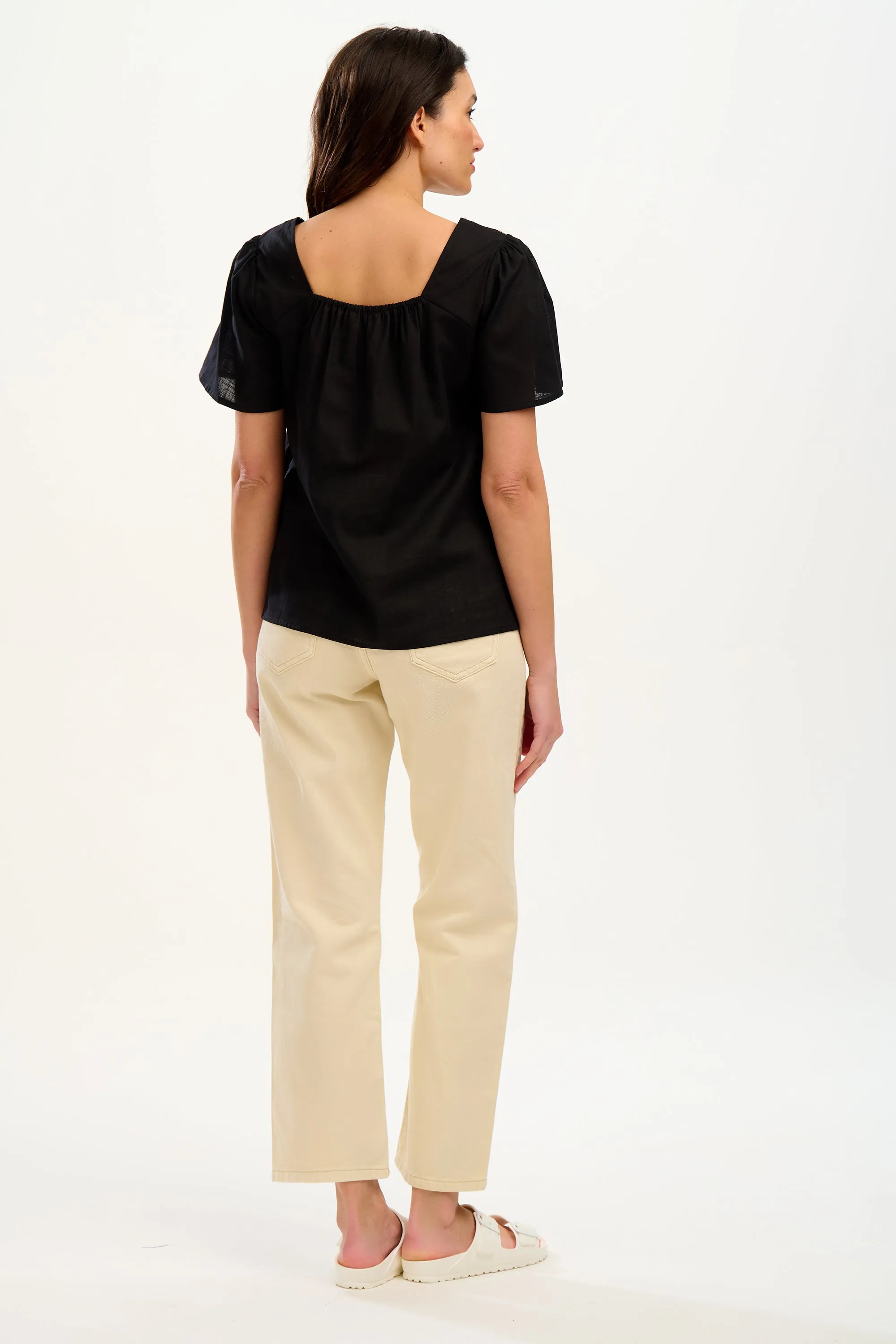 Carmen Top - Black. Rainbow Arches