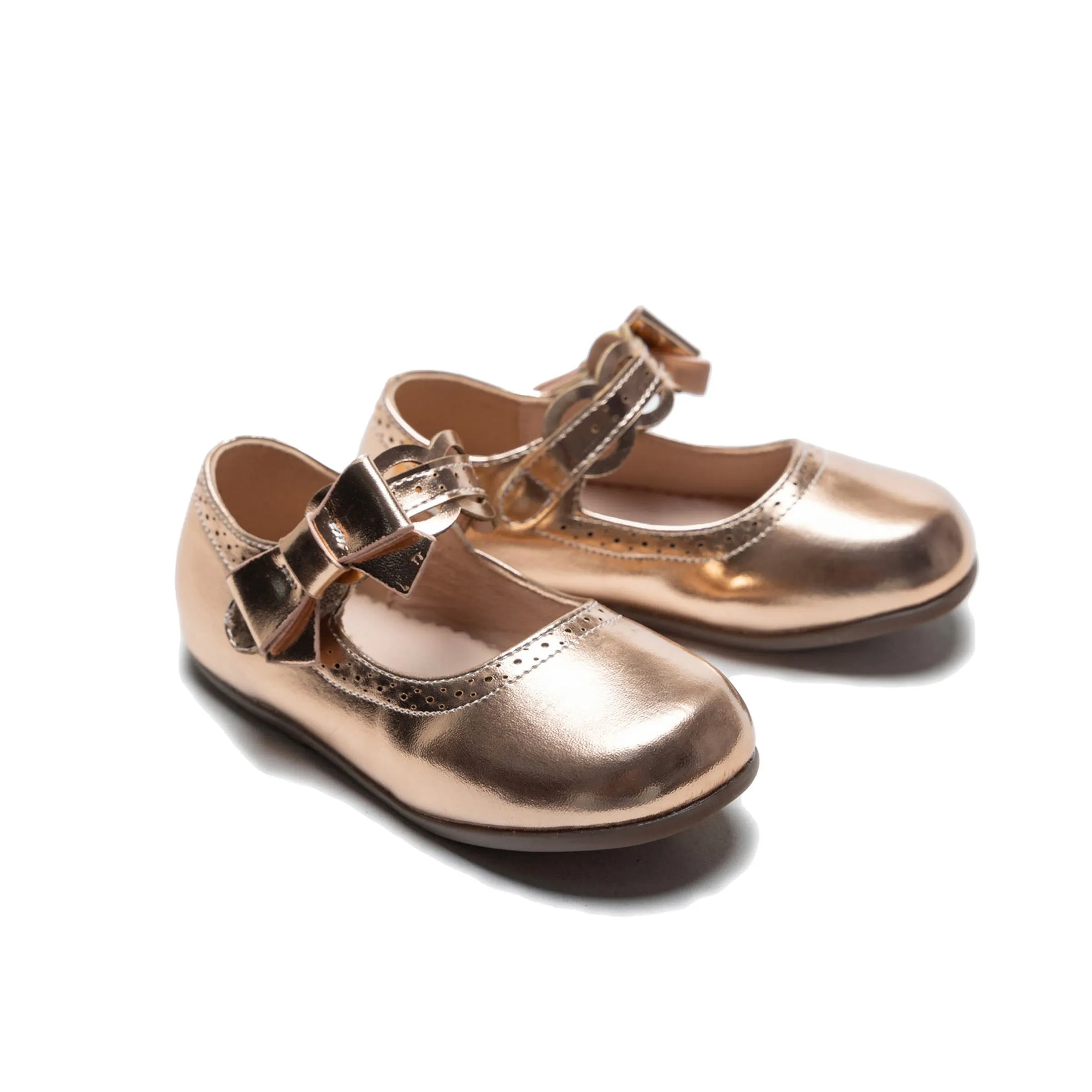 Champagne Ribbon Banded Flats