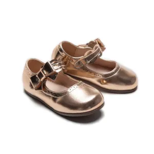 Champagne Ribbon Banded Flats