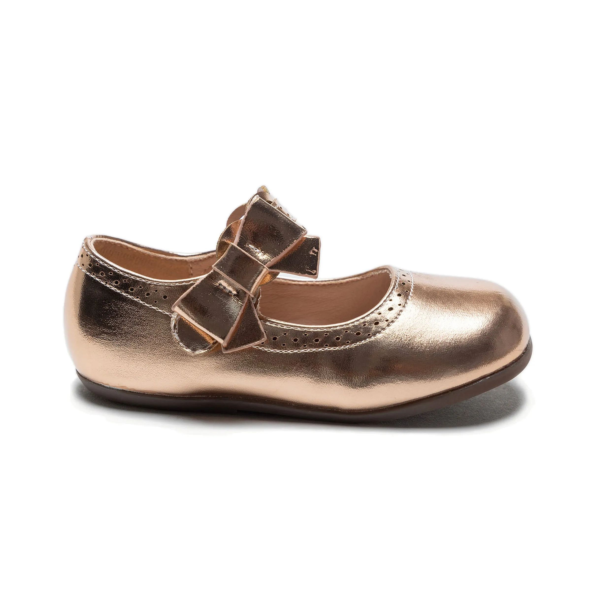 Champagne Ribbon Banded Flats