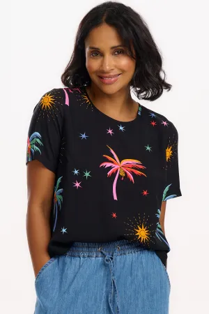 Christina Top - Black. Palms & Sunshine