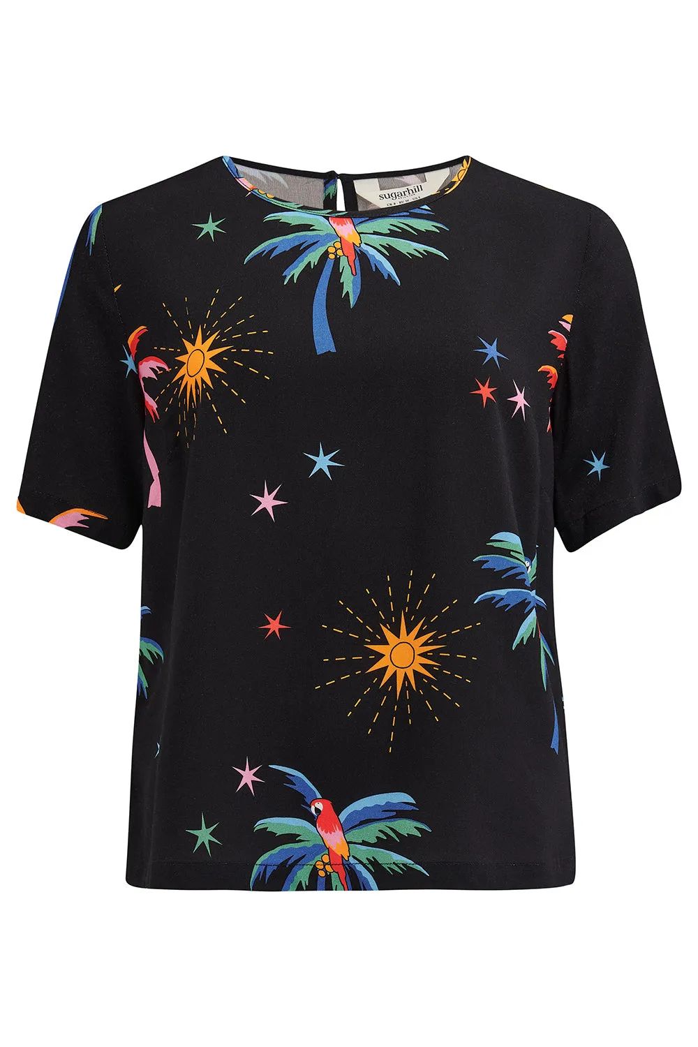 Christina Top - Black. Palms & Sunshine