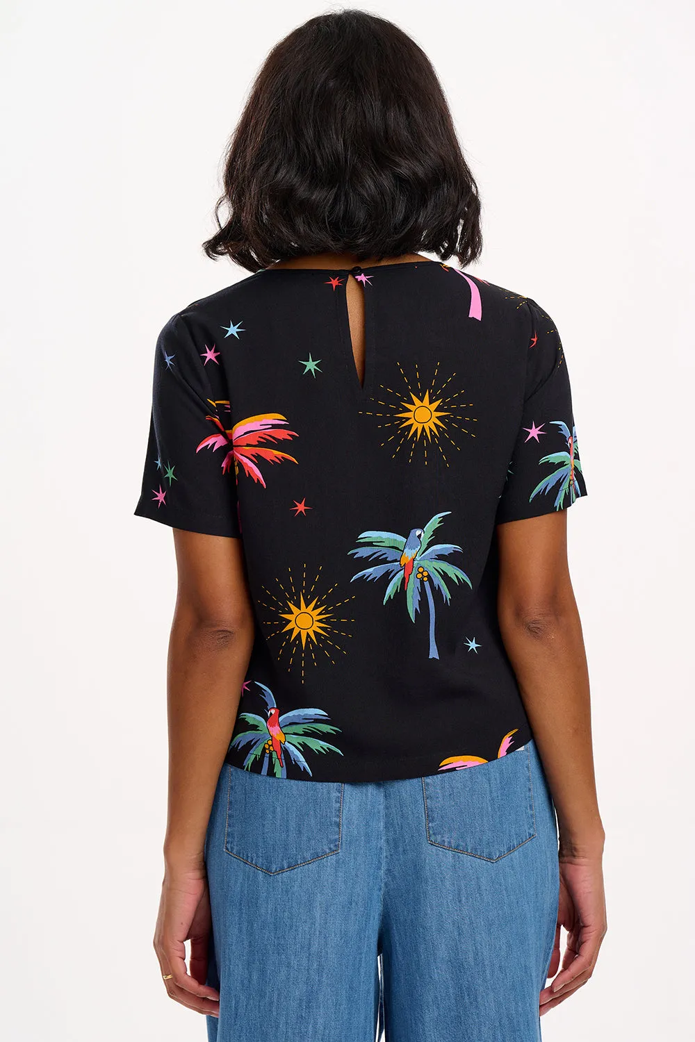 Christina Top - Black. Palms & Sunshine