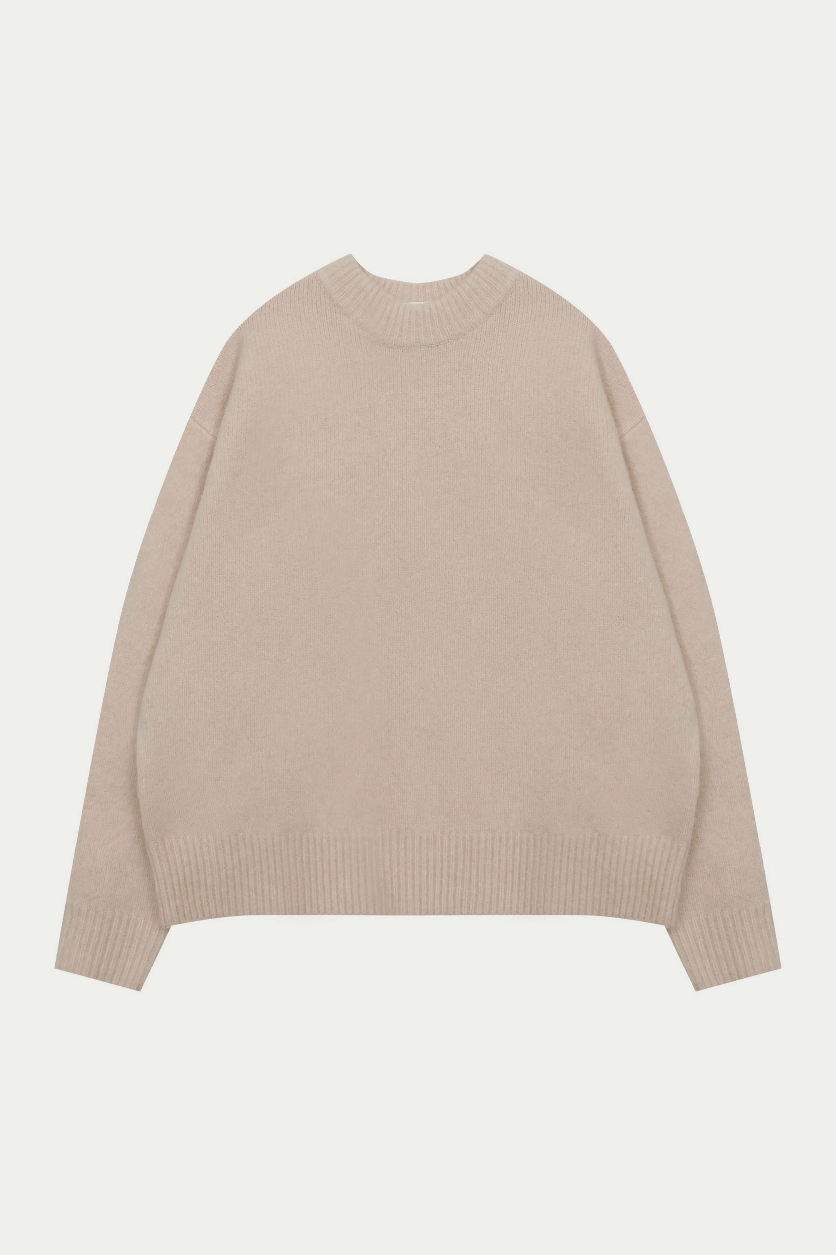 COPYRIGHT BRUSHED KNIT JUMPER - OFF WHITE