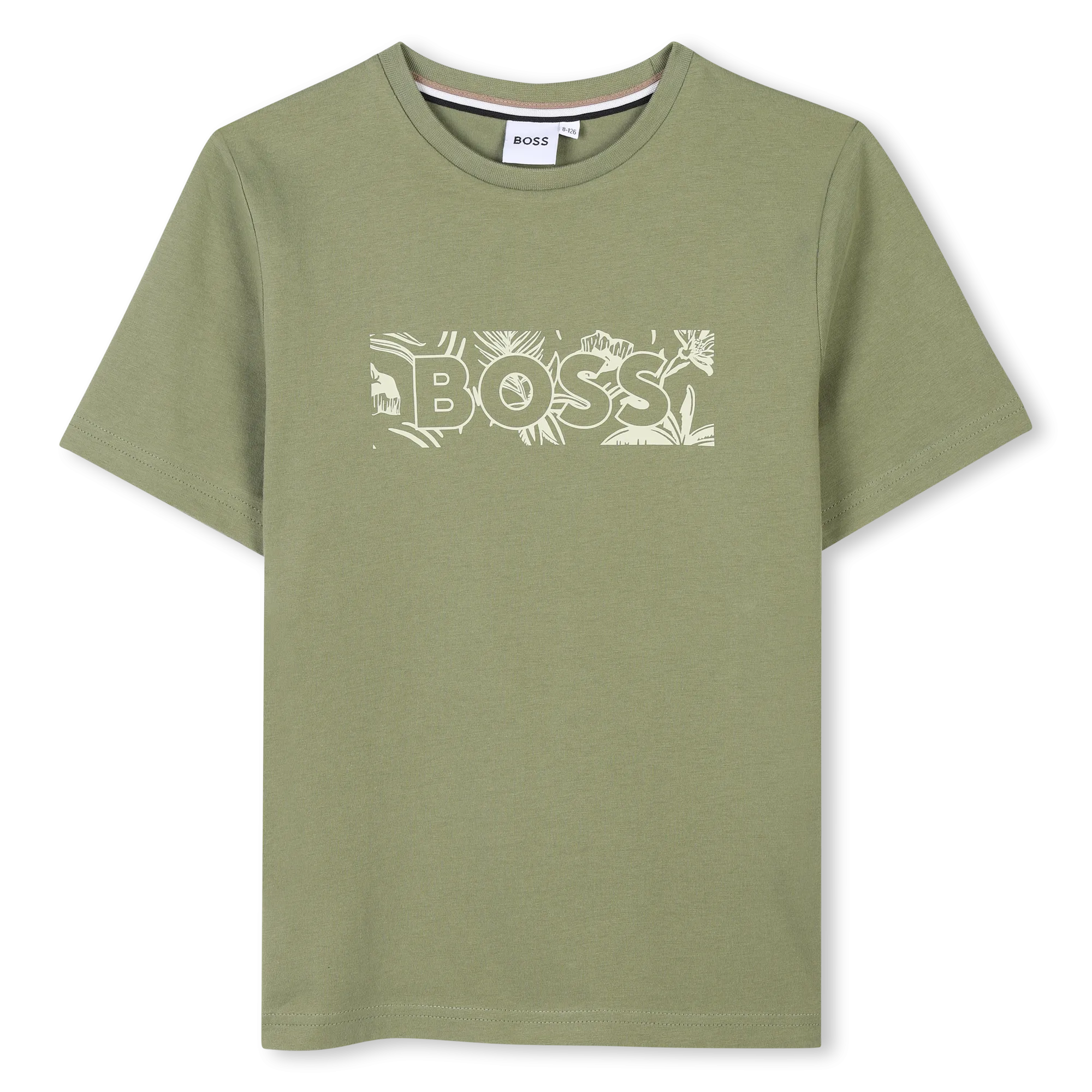 Dark Green Sand Leaf Logo T-Shirt