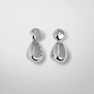 DOUBLE BALL EARRINGS | sterling silver