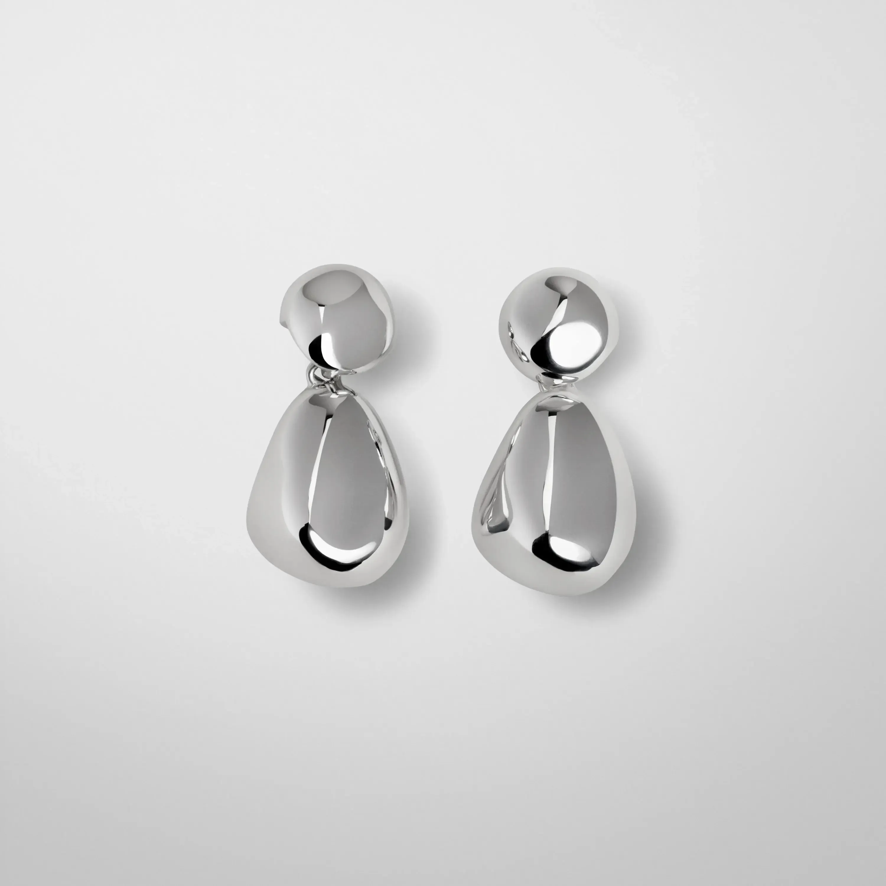 DOUBLE BALL EARRINGS | sterling silver