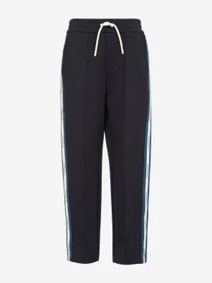 Emporio Armani Boys Logo Tape Joggers in Navy