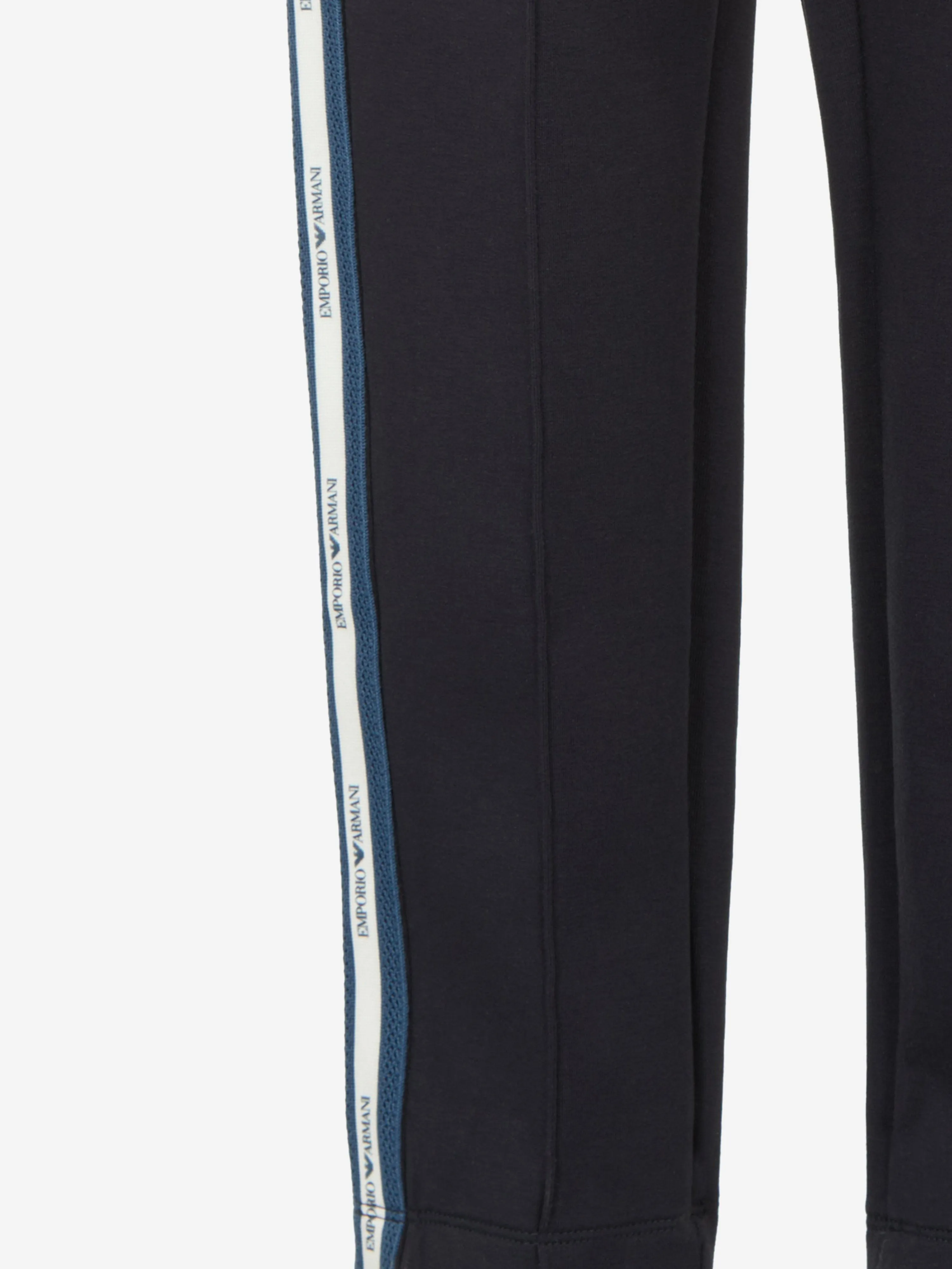 Emporio Armani Boys Logo Tape Joggers in Navy