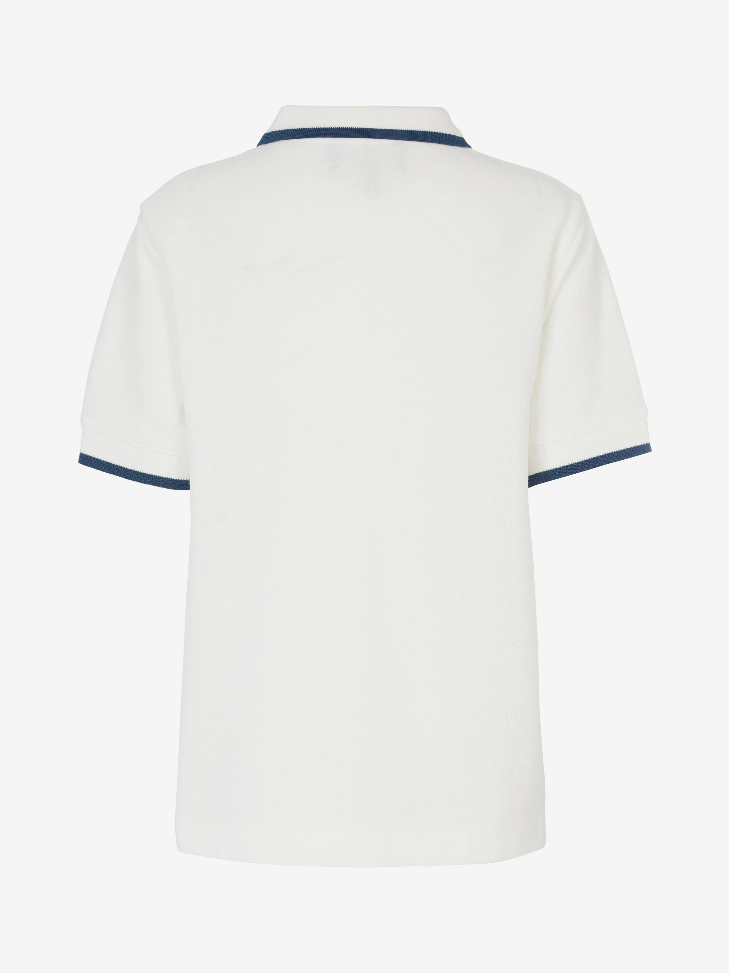 Emporio Armani Boys Logo Tape Polo Shirt in White