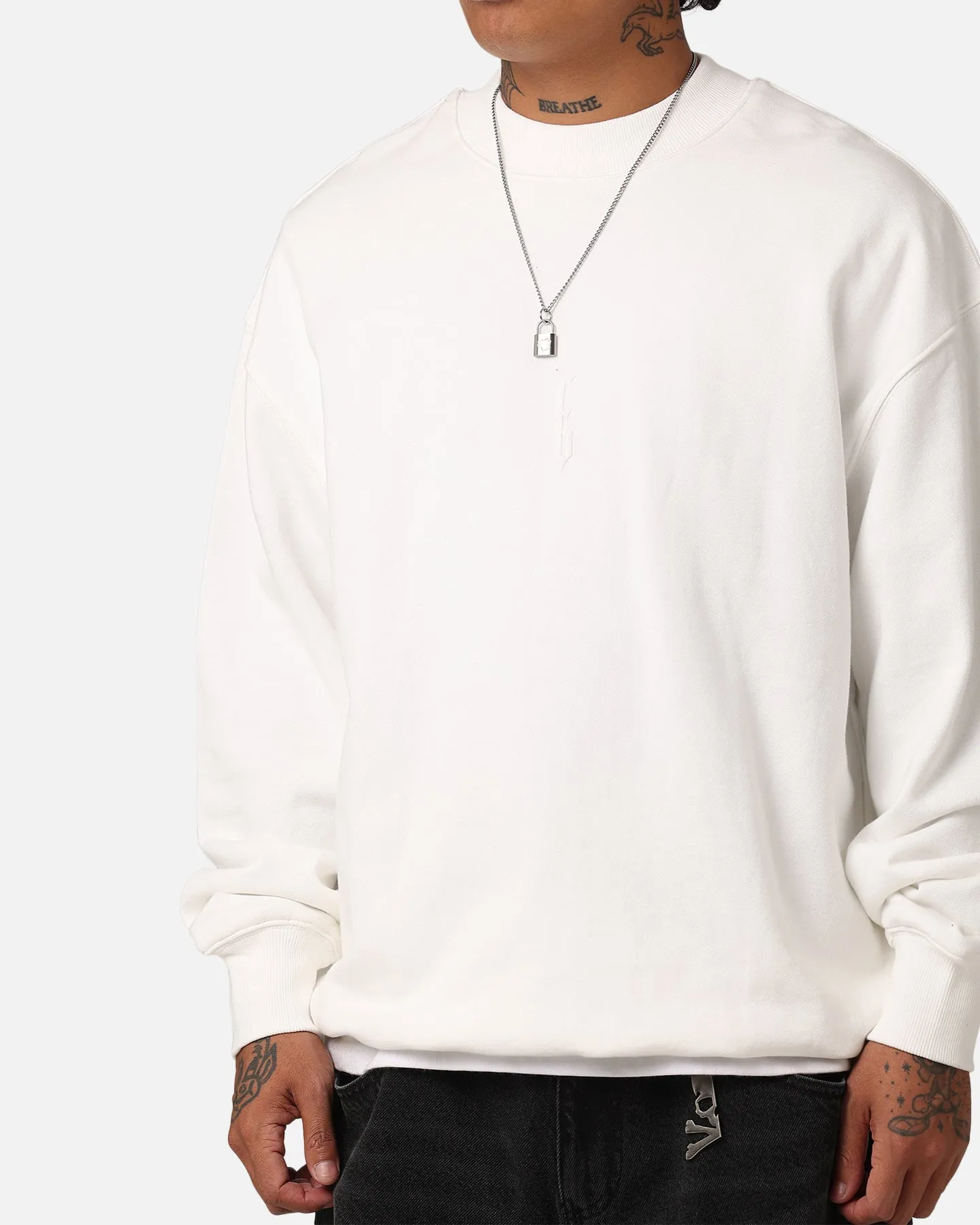 Fallen Breed Monogram Crewneck White/White