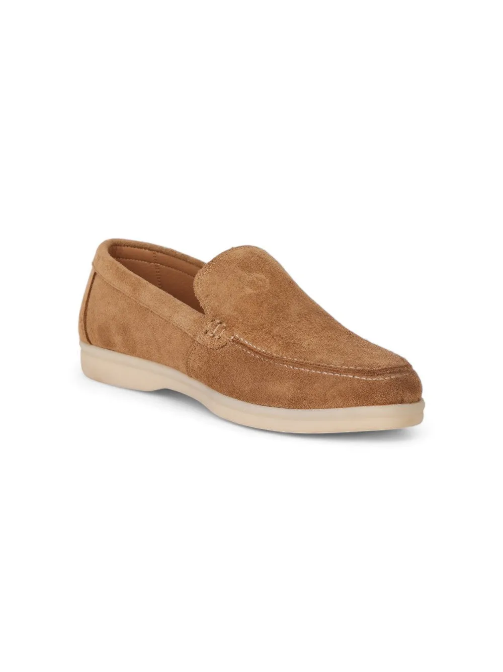 Flat Low Beige Moccasin Casual Shoes