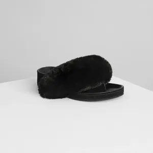 FRIZZ FLIP FLOP | black suede