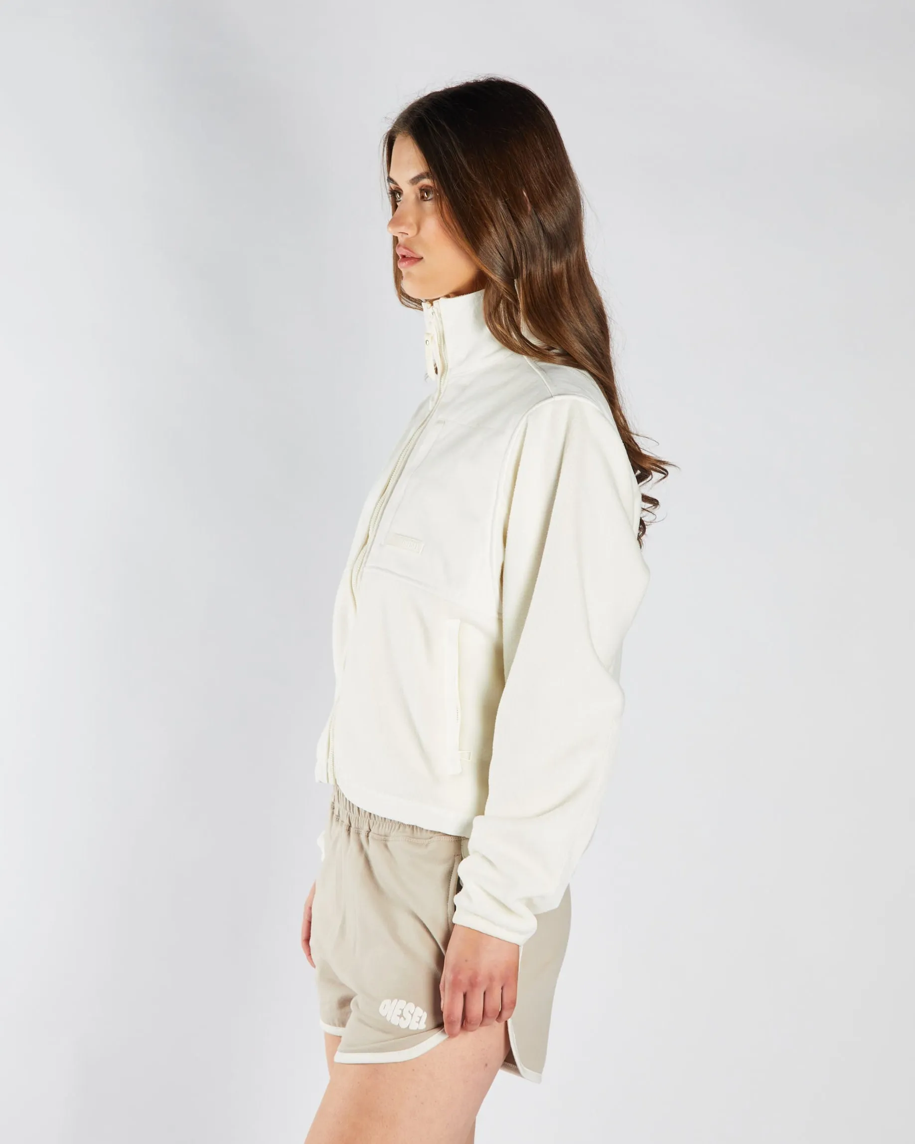 Gilly Fleece Hybrid Jacket Soft Ivory