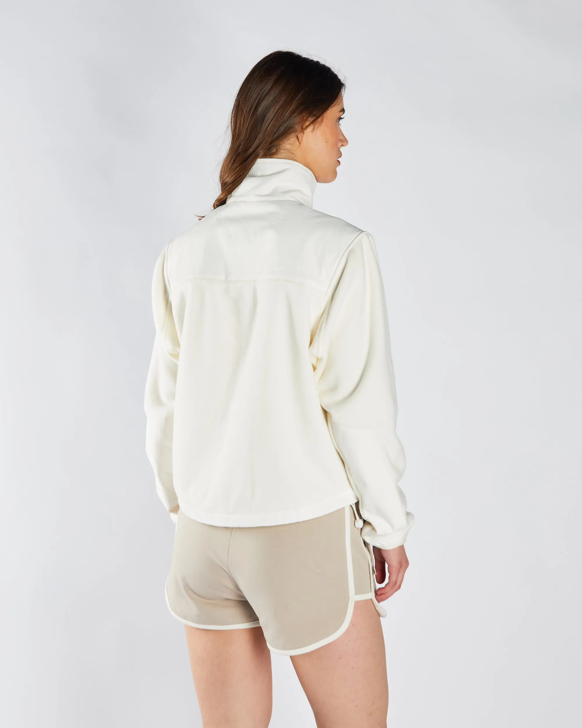 Gilly Fleece Hybrid Jacket Soft Ivory
