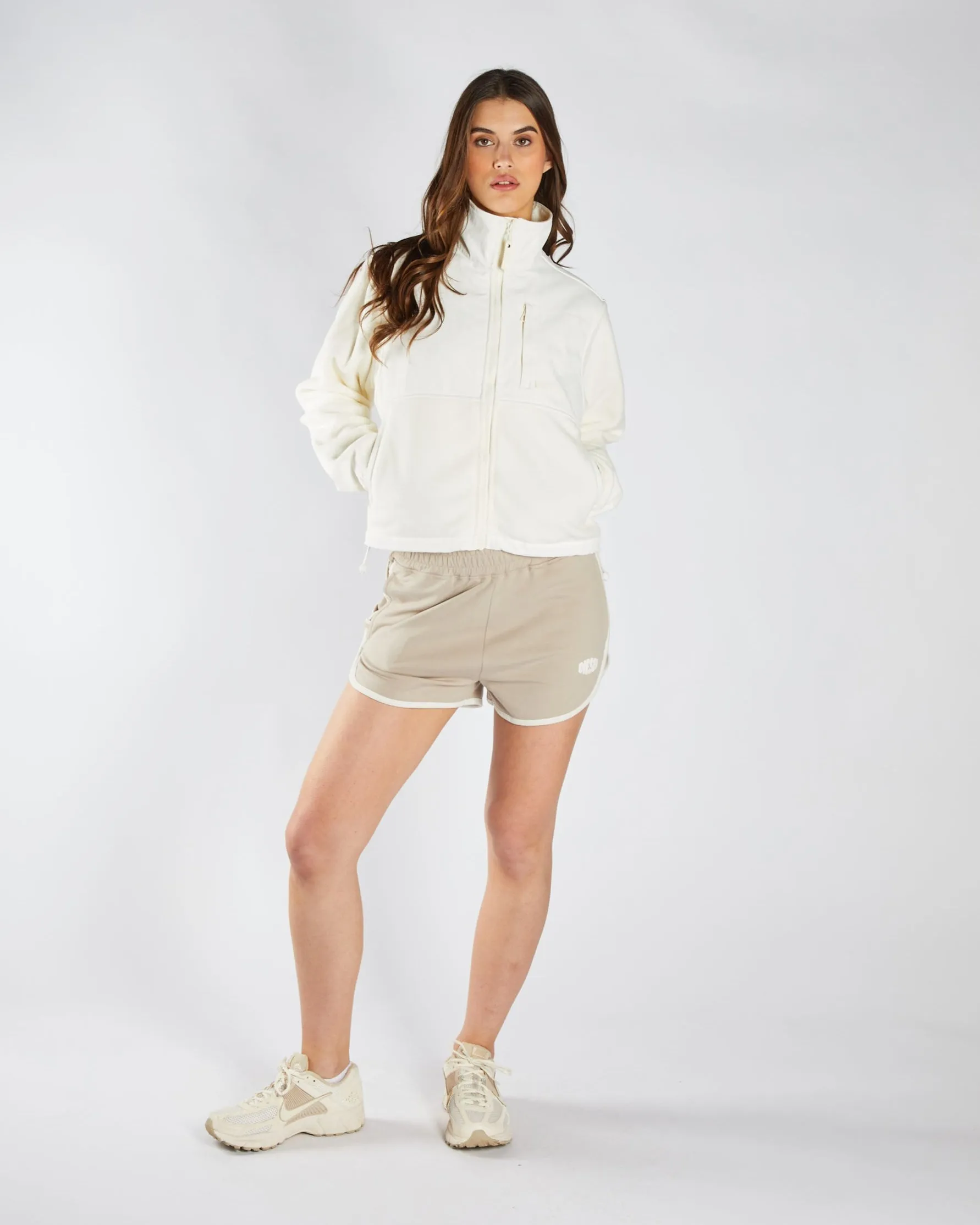 Gilly Fleece Hybrid Jacket Soft Ivory