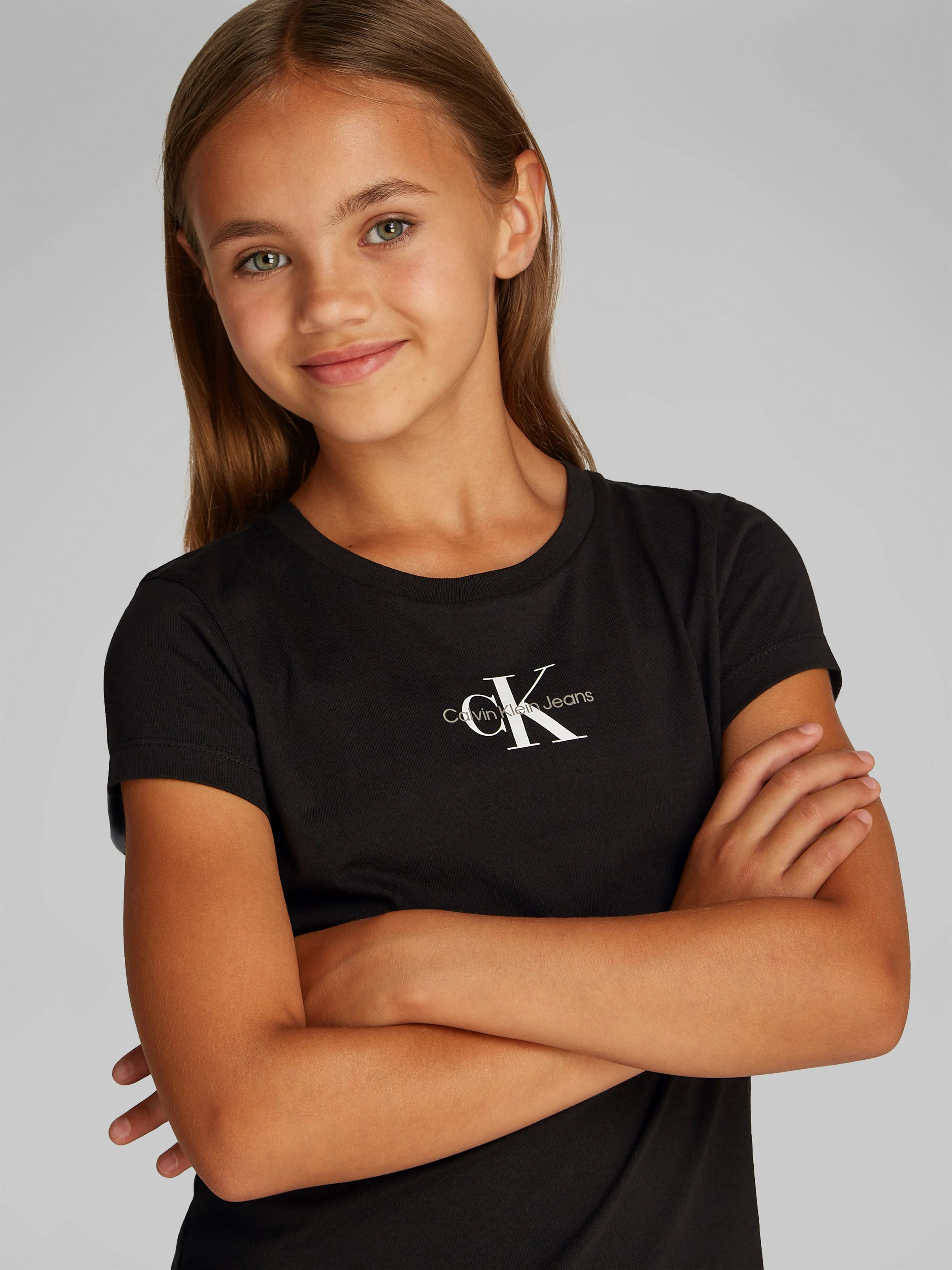 Girls 2 Pack Slim Monologo T-Shirt Set in Multicolour