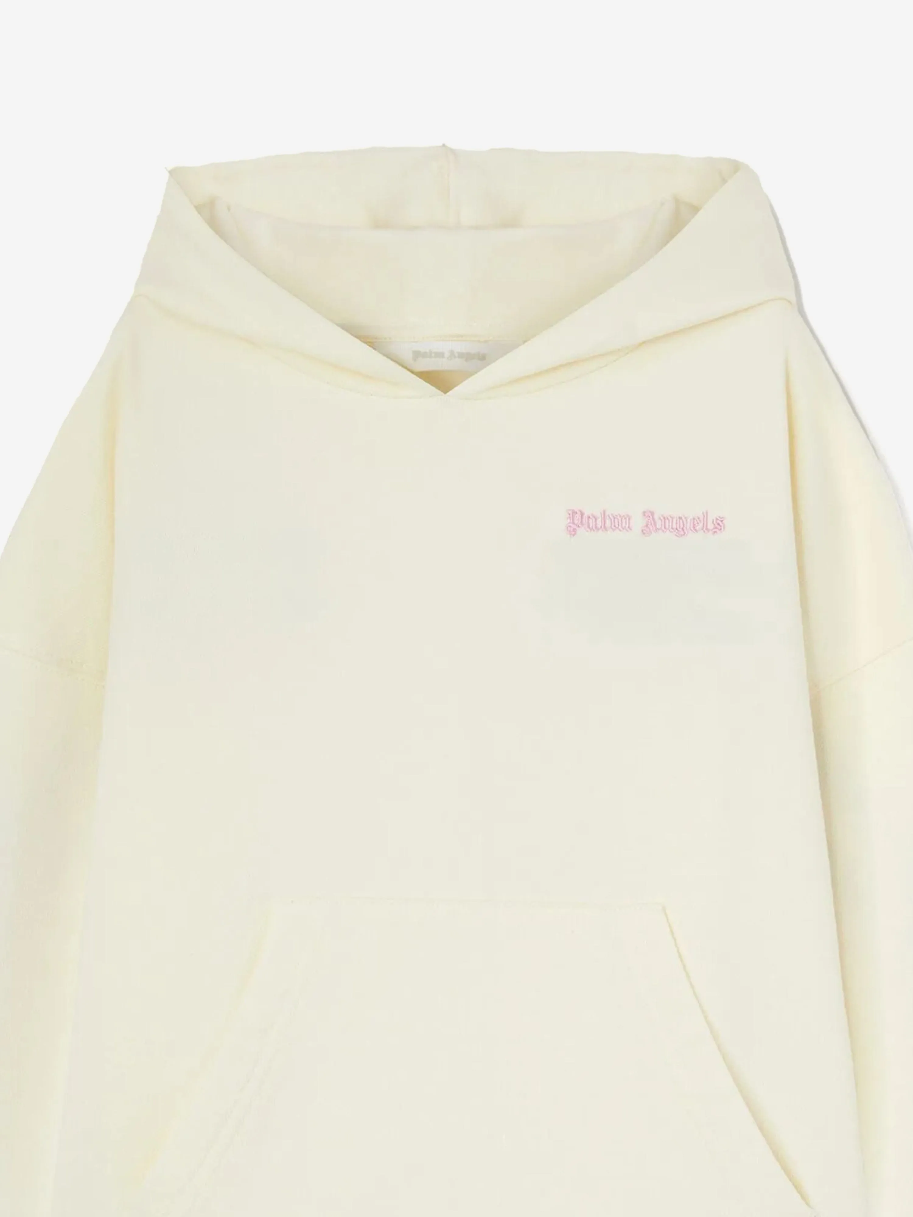 Girls Colourful Track Hoodie in Ivory