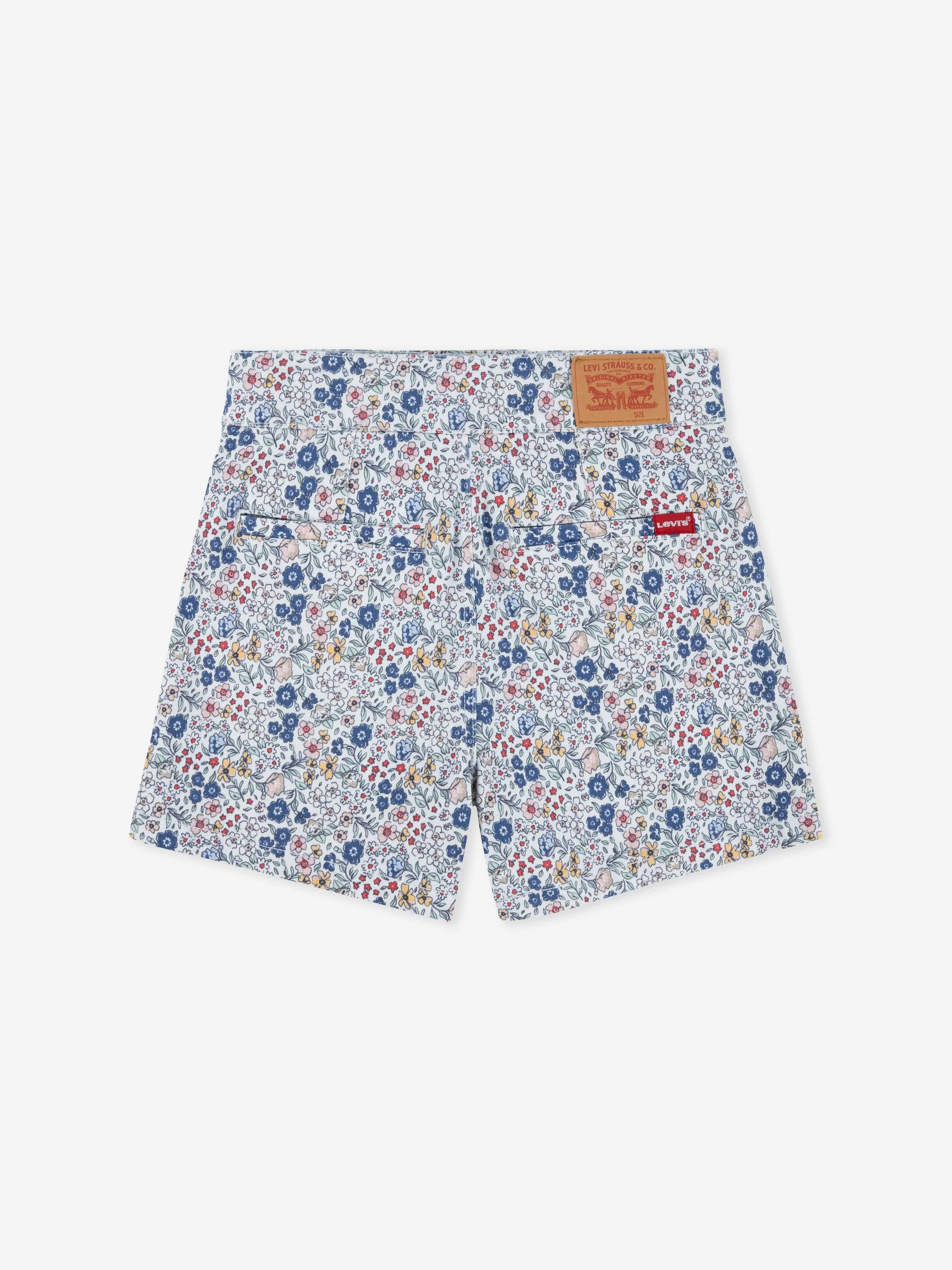 Girls High Loose Shorts in White