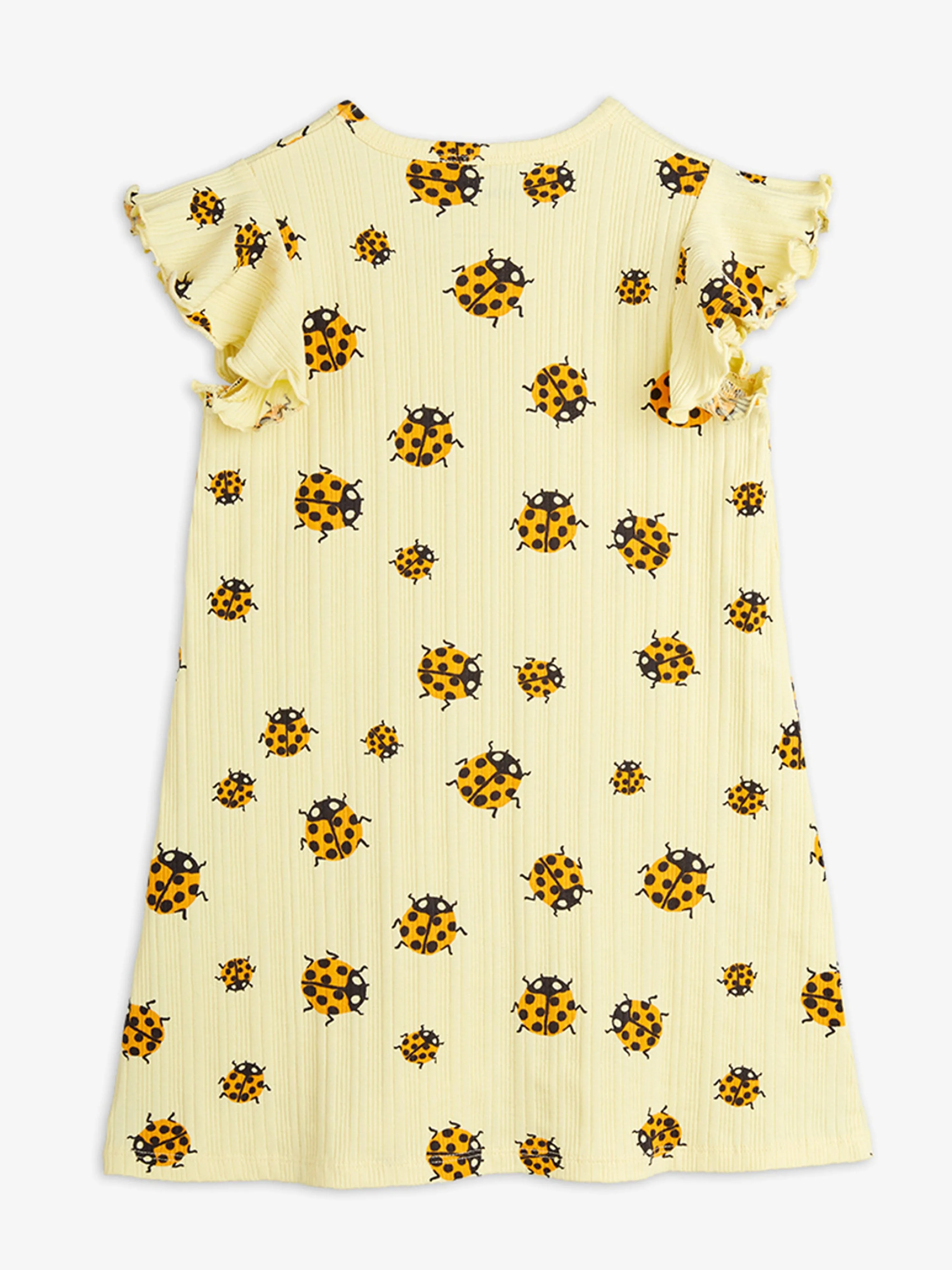 Girls Ladybugs AOP Wing Dress in Yellow