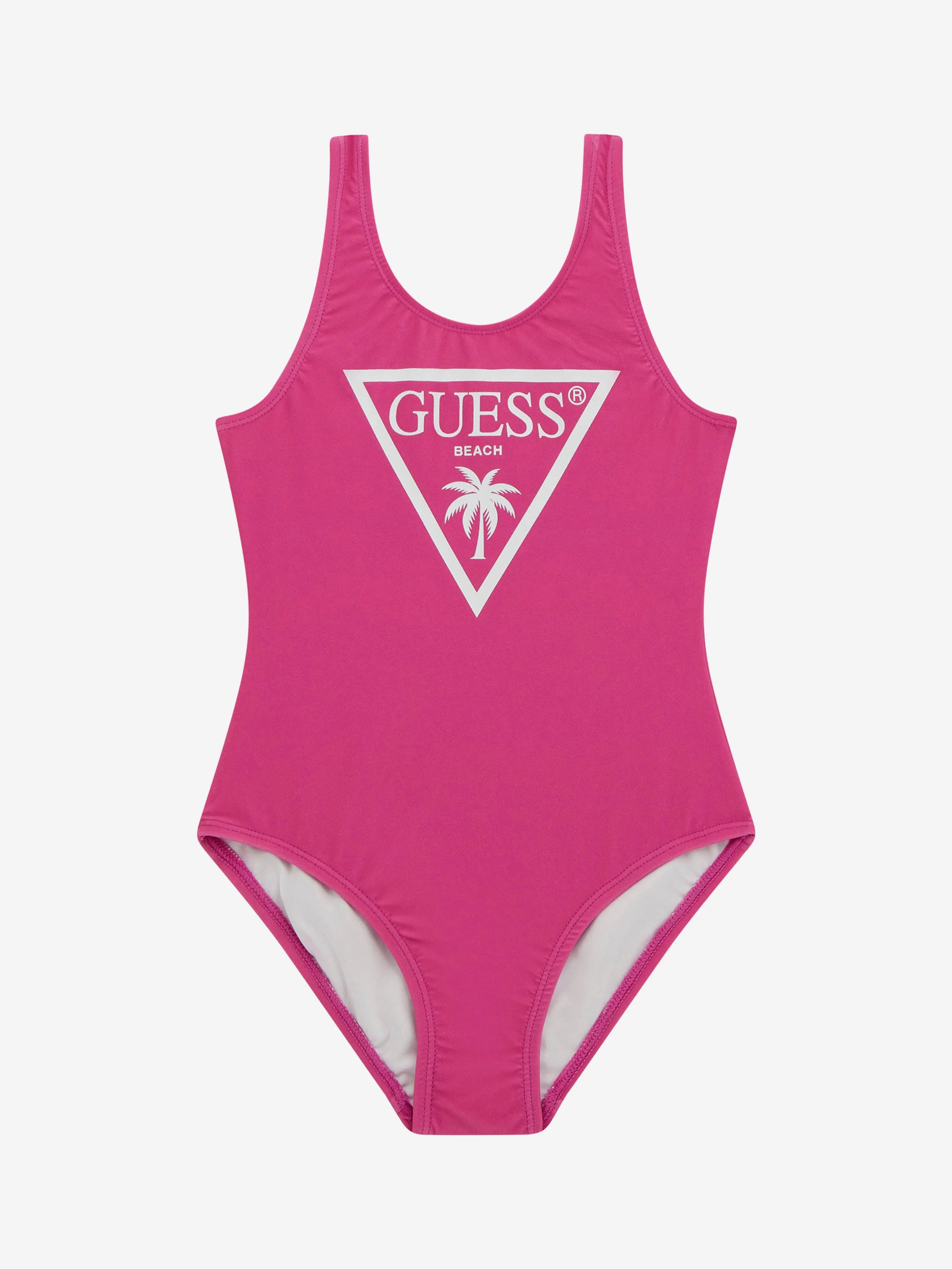 Girls Logo Swimsuit in Pink