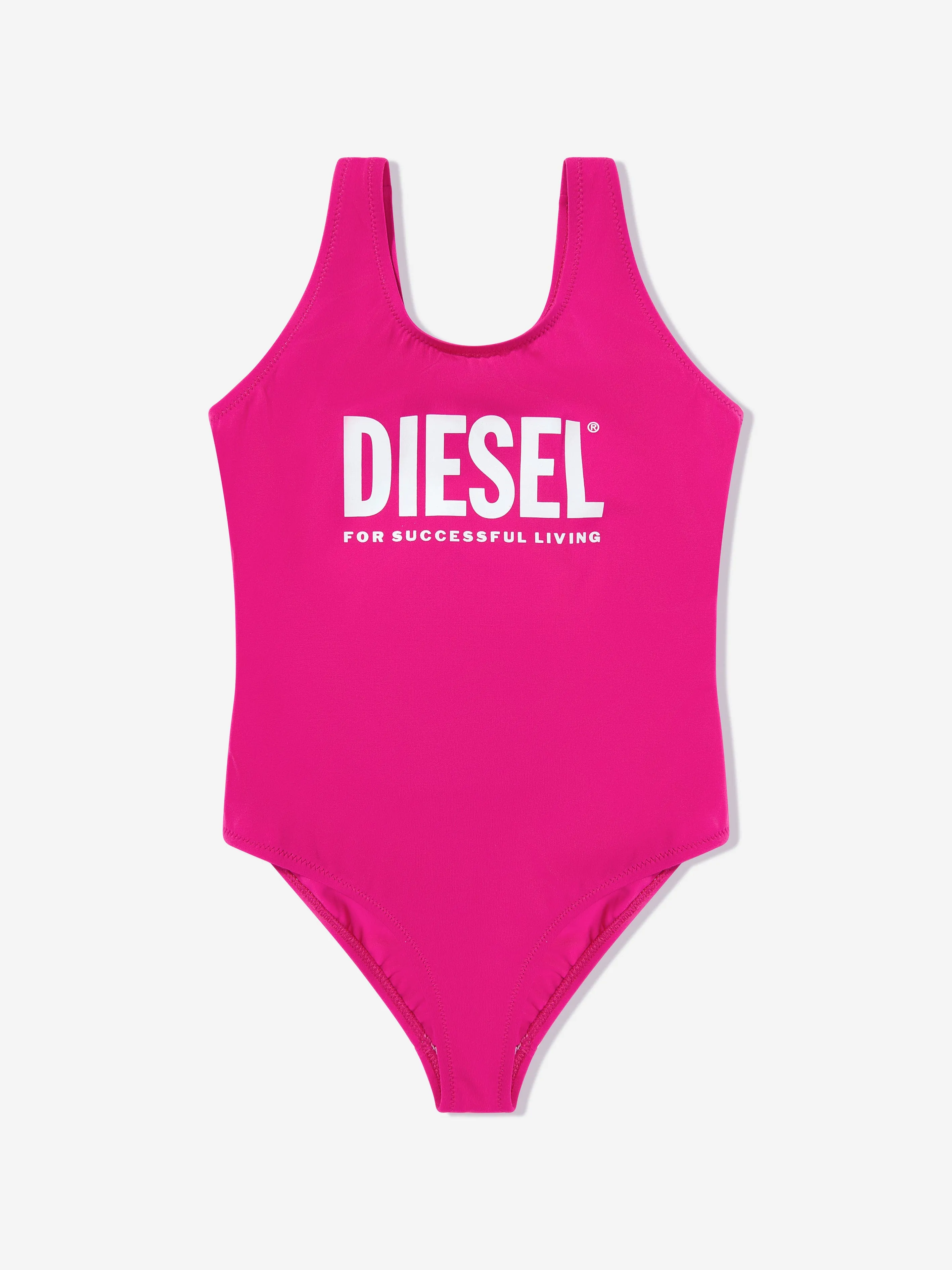 Girls Logo Swimsuit in Pink