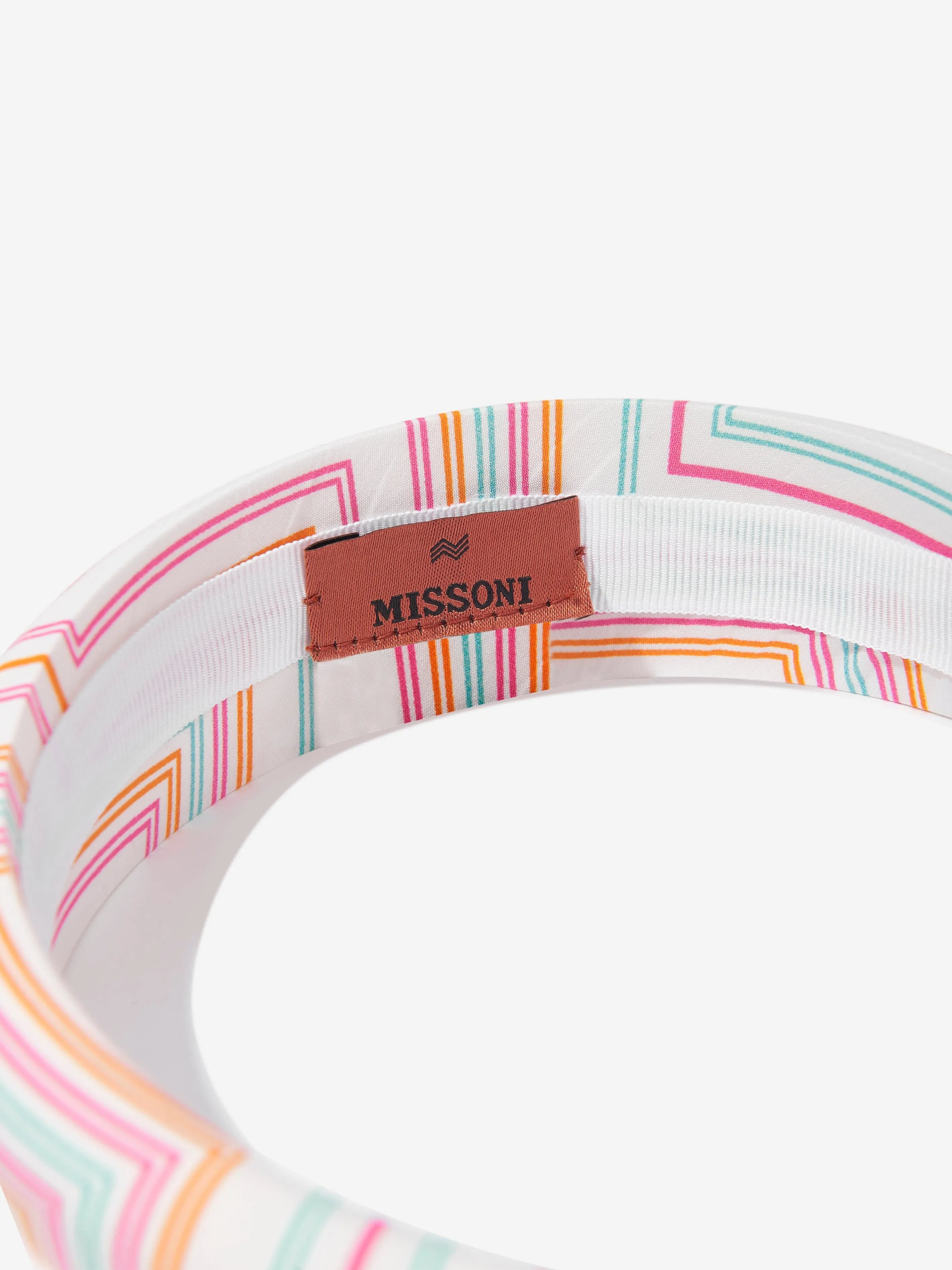 Girls Patterned Headband in White