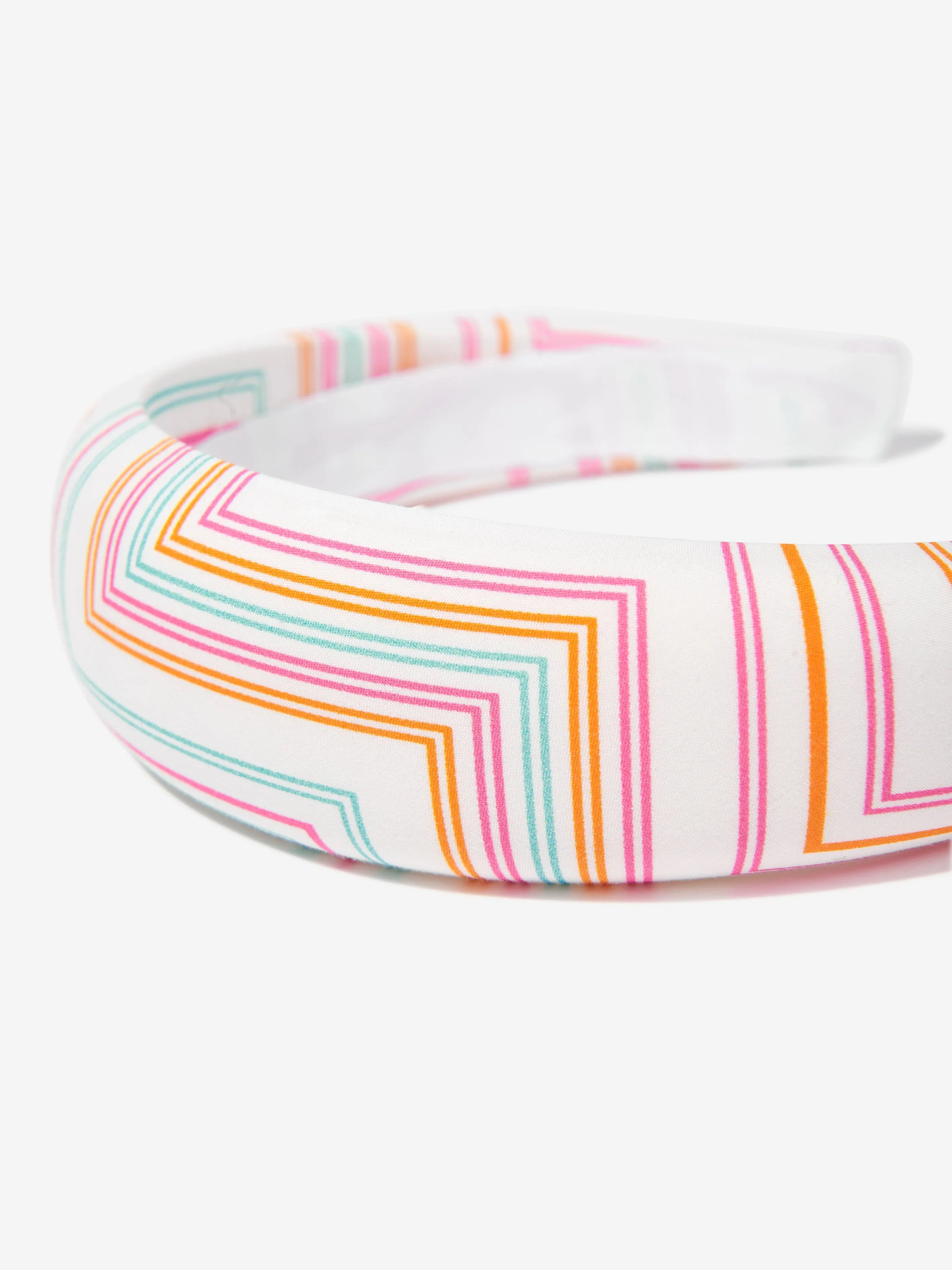 Girls Patterned Headband in White