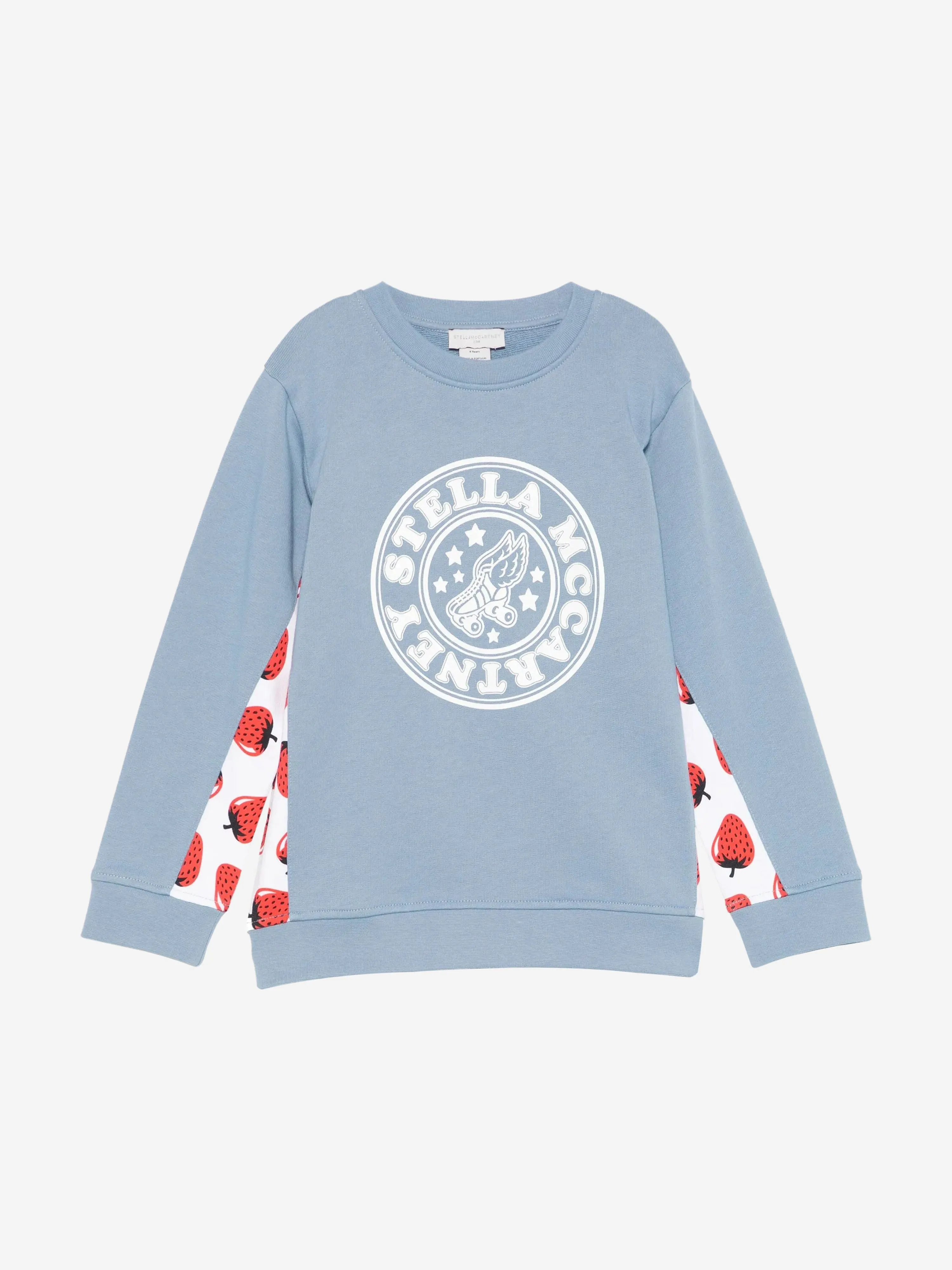 Girls Strawberry Logo Sweatshirt in Blue