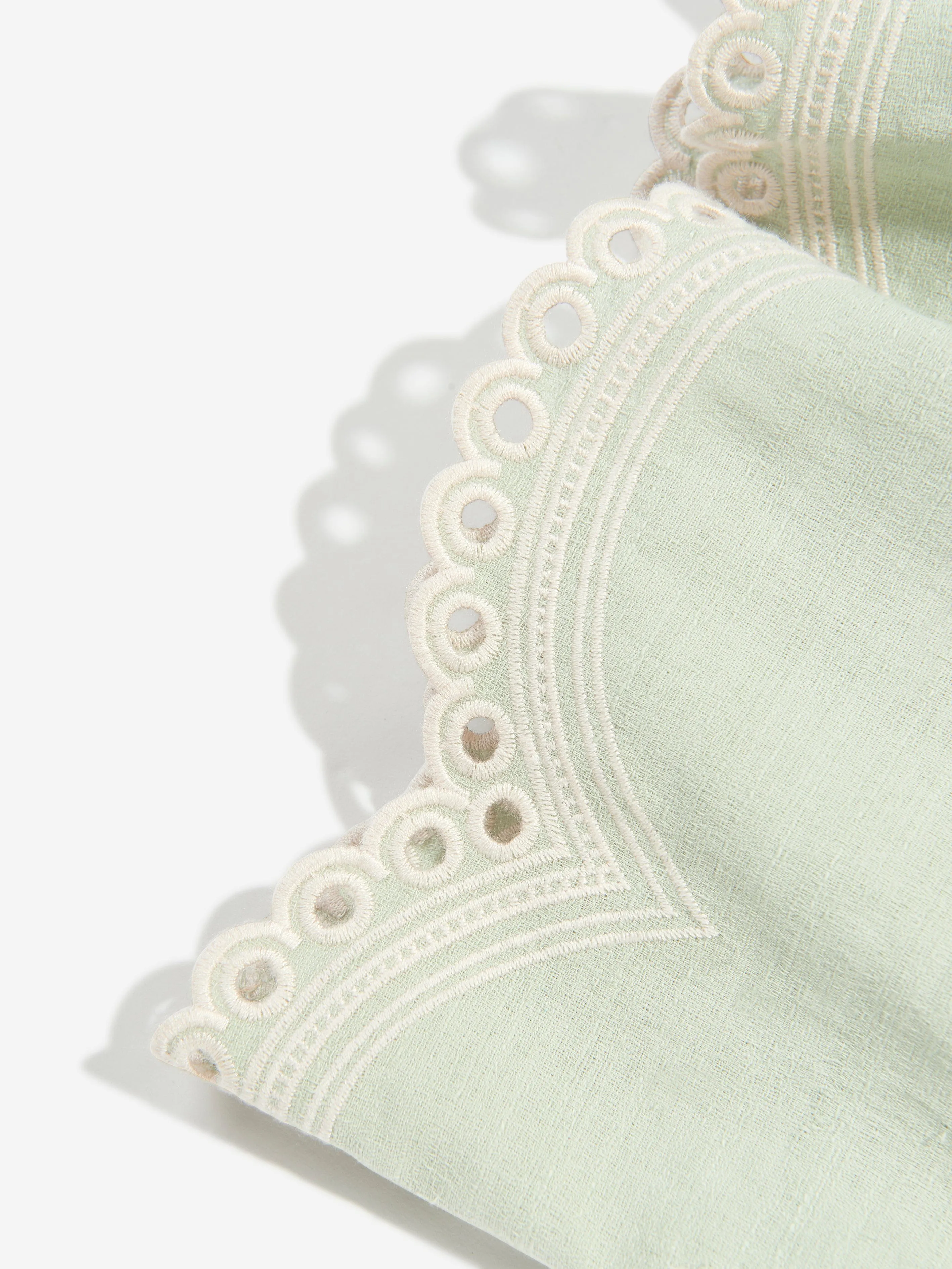Girls Tallow Embroidered Shorts in Green