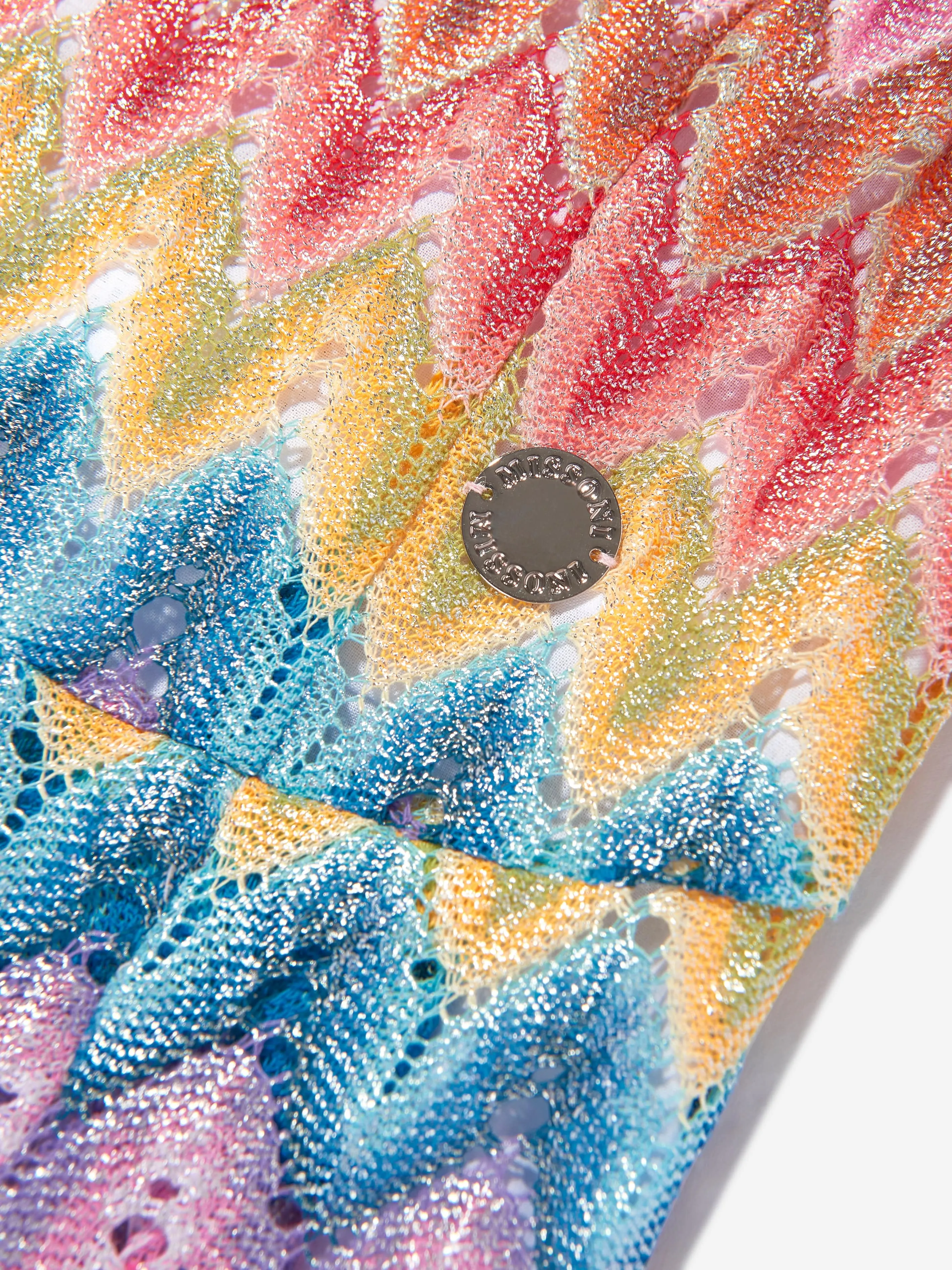 Girls Woven Zigzag Jumpsuit in Multicolour