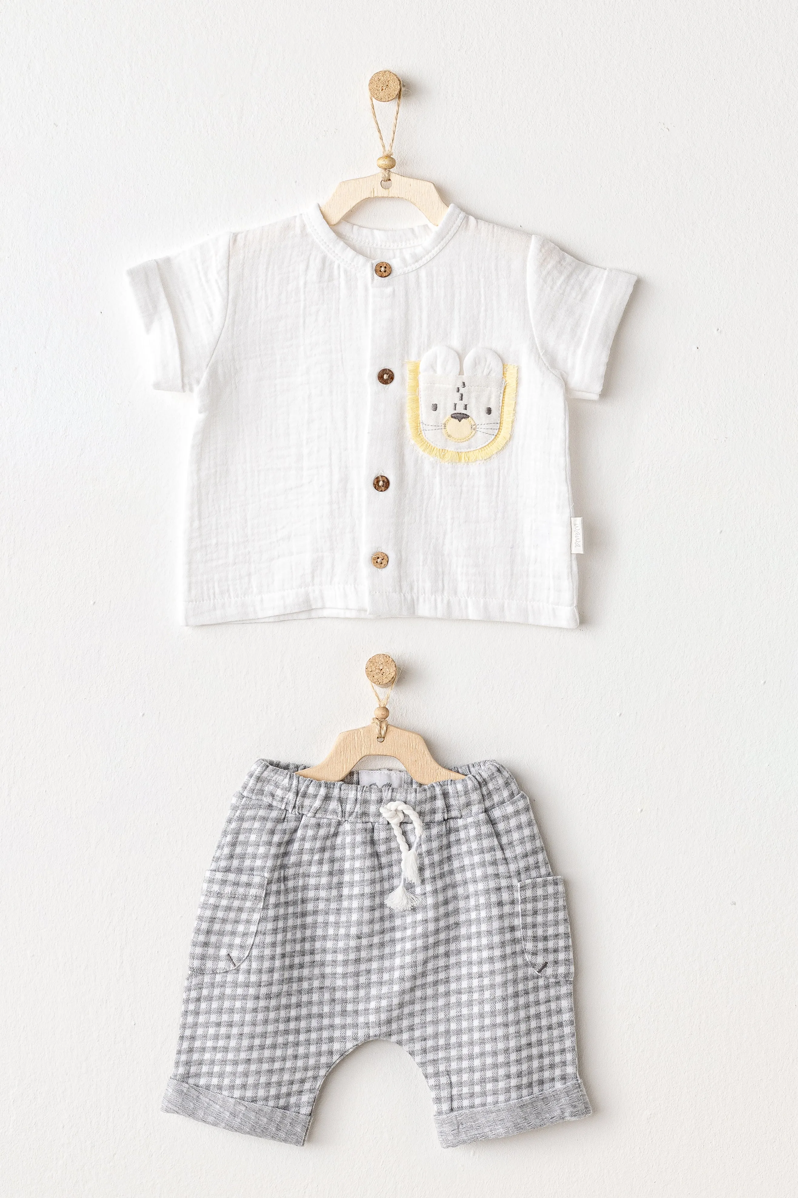 Grey Little King Bunny Pocket Set