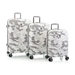 Heys White Camo 3Pc Spinner Set