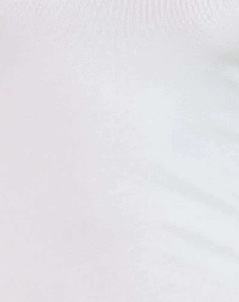 Idra Asymmetric Top in Jersey Ivory