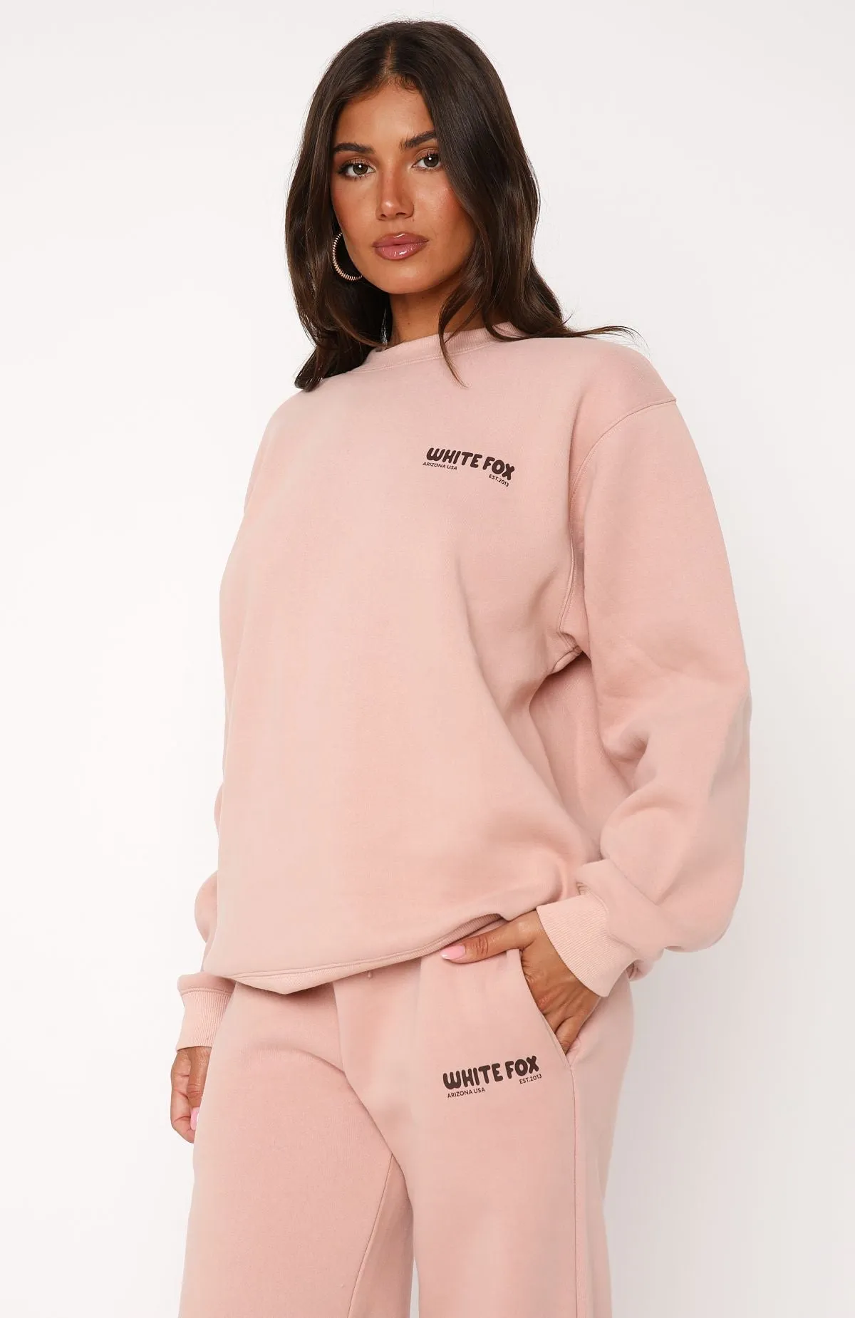In The Desert Oversized Sweater Desert Pink