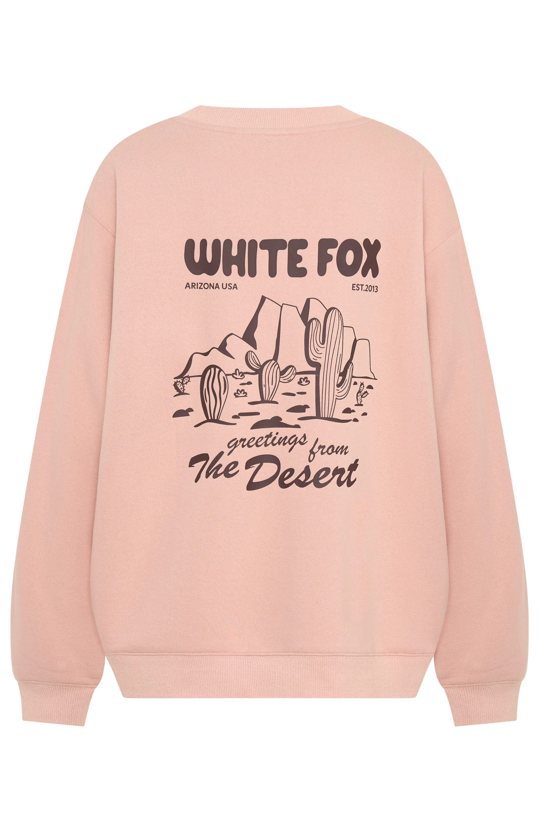 In The Desert Oversized Sweater Desert Pink