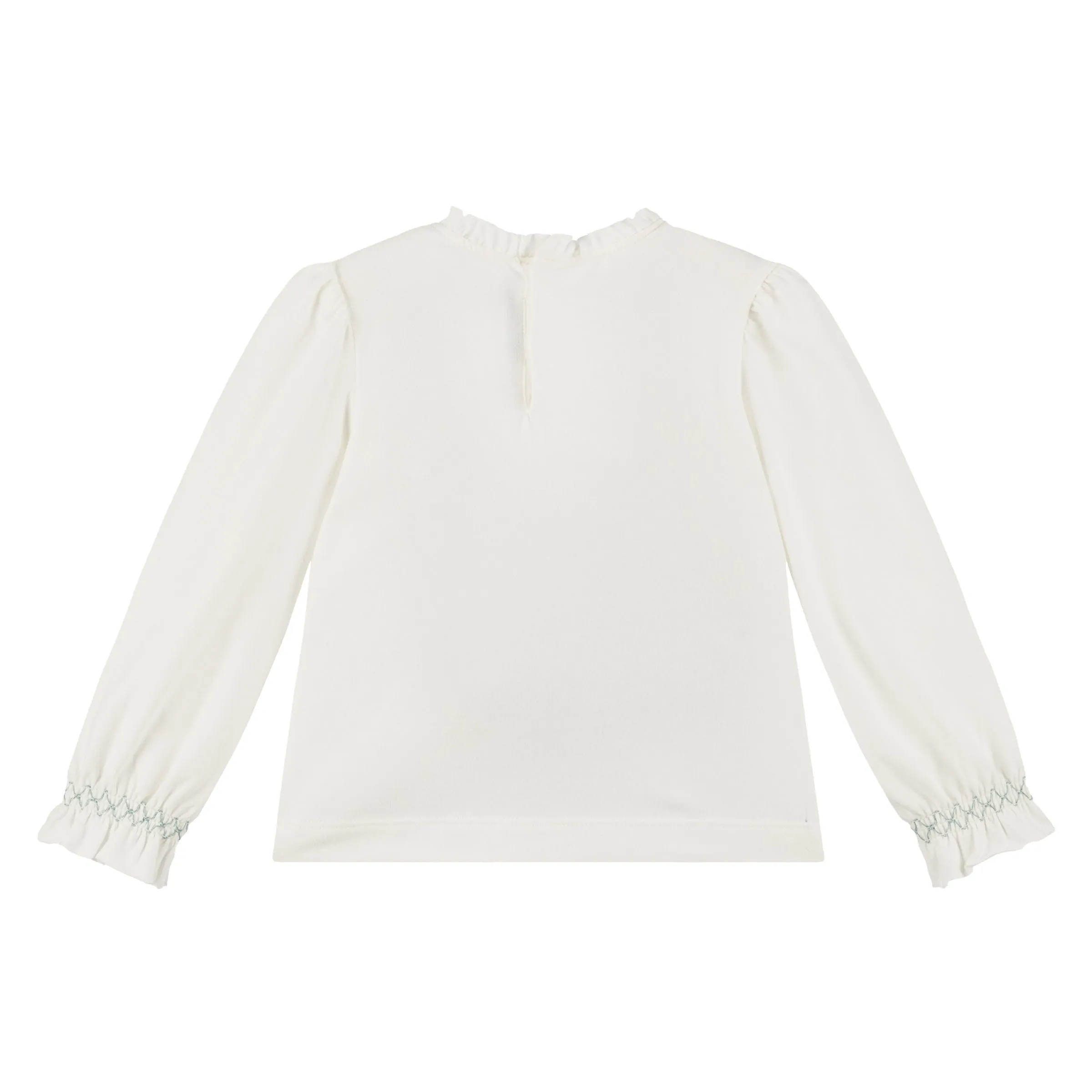 Ivory Ballerina Ruffle Graphic Shirt