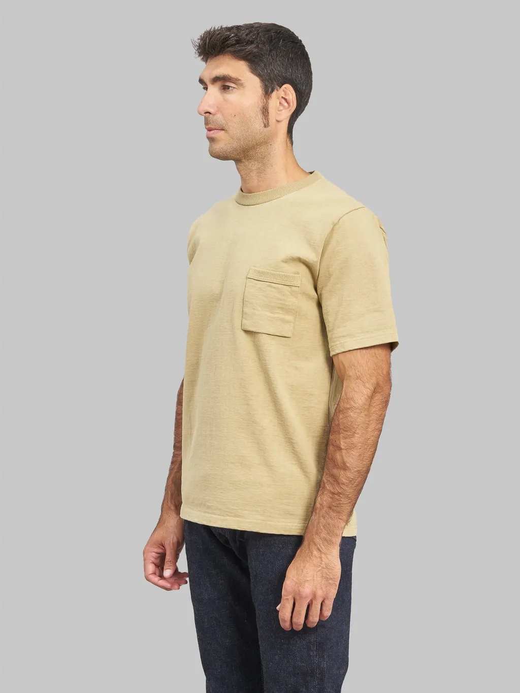 Jackman Dotsume Pocket T-Shirt Hard Butter
