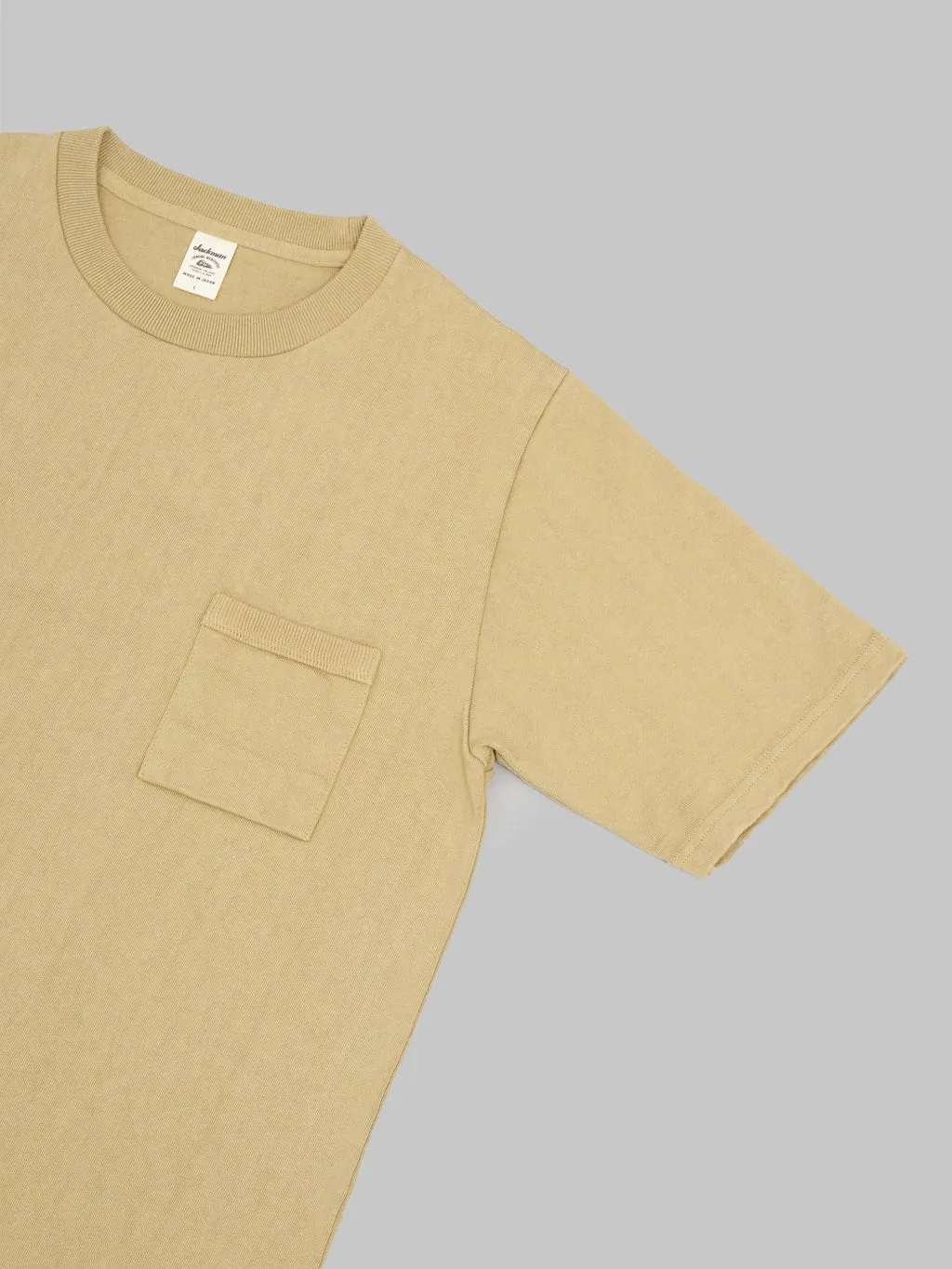 Jackman Dotsume Pocket T-Shirt Hard Butter