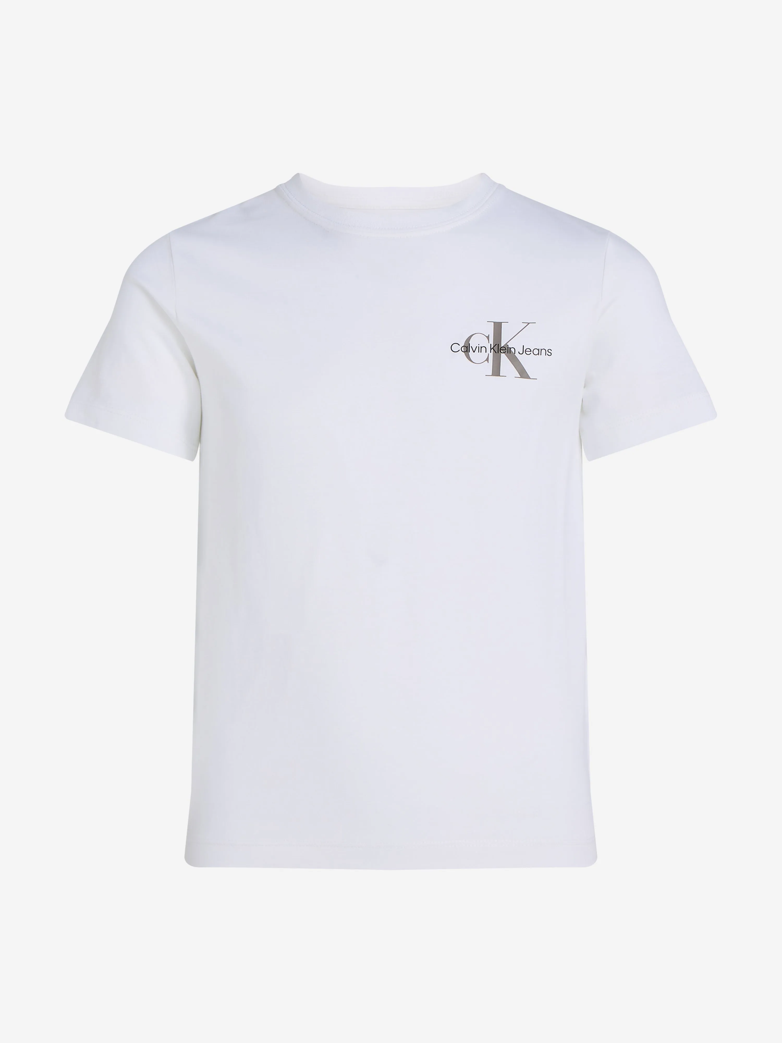 Kids Chest Monologo T-Shirt in White