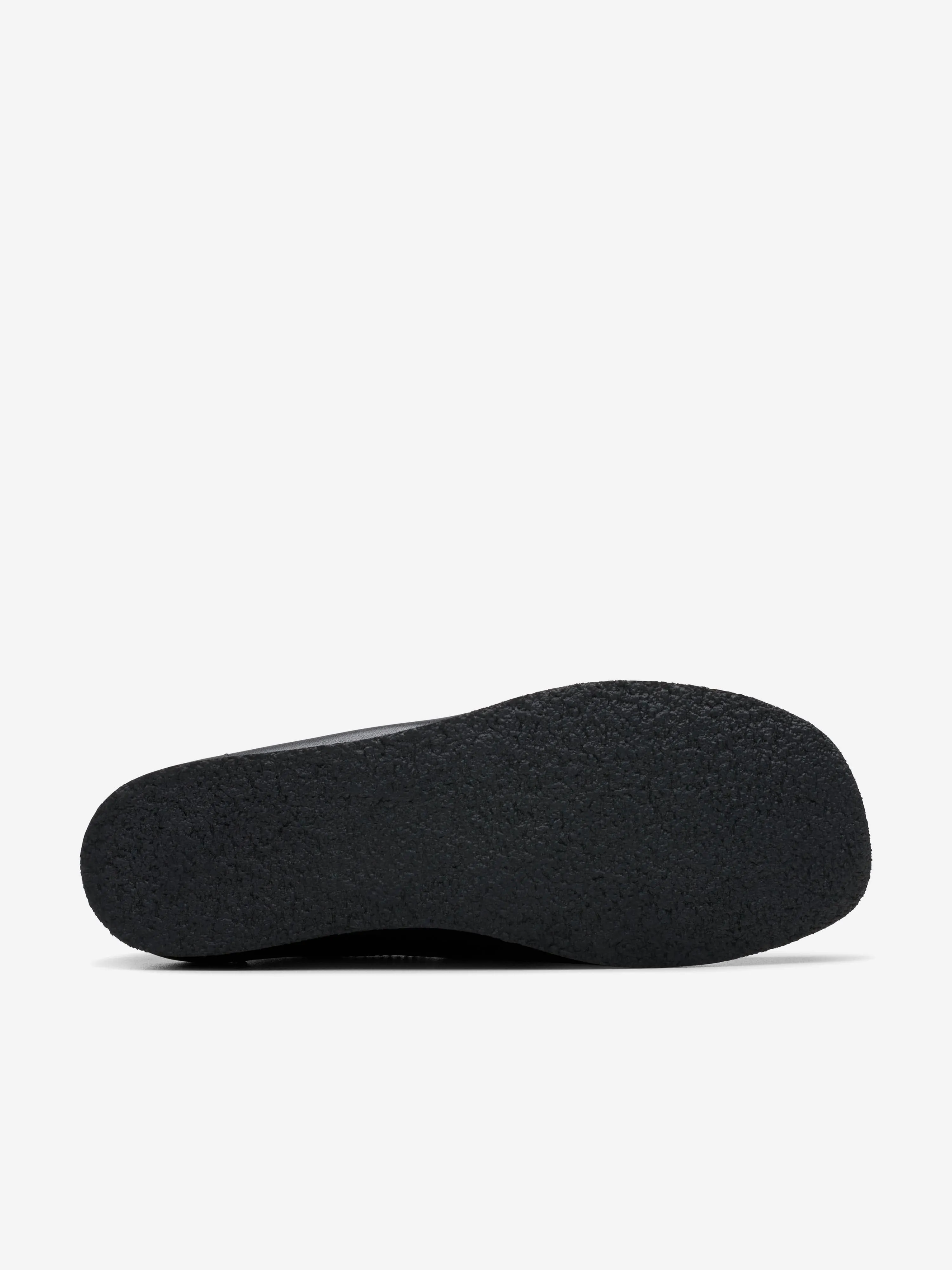 Kids Leather Wallabee Shoes in Black