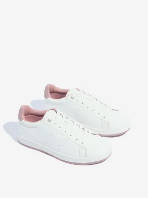 LUNA BLU White Lace-Up Sneakers