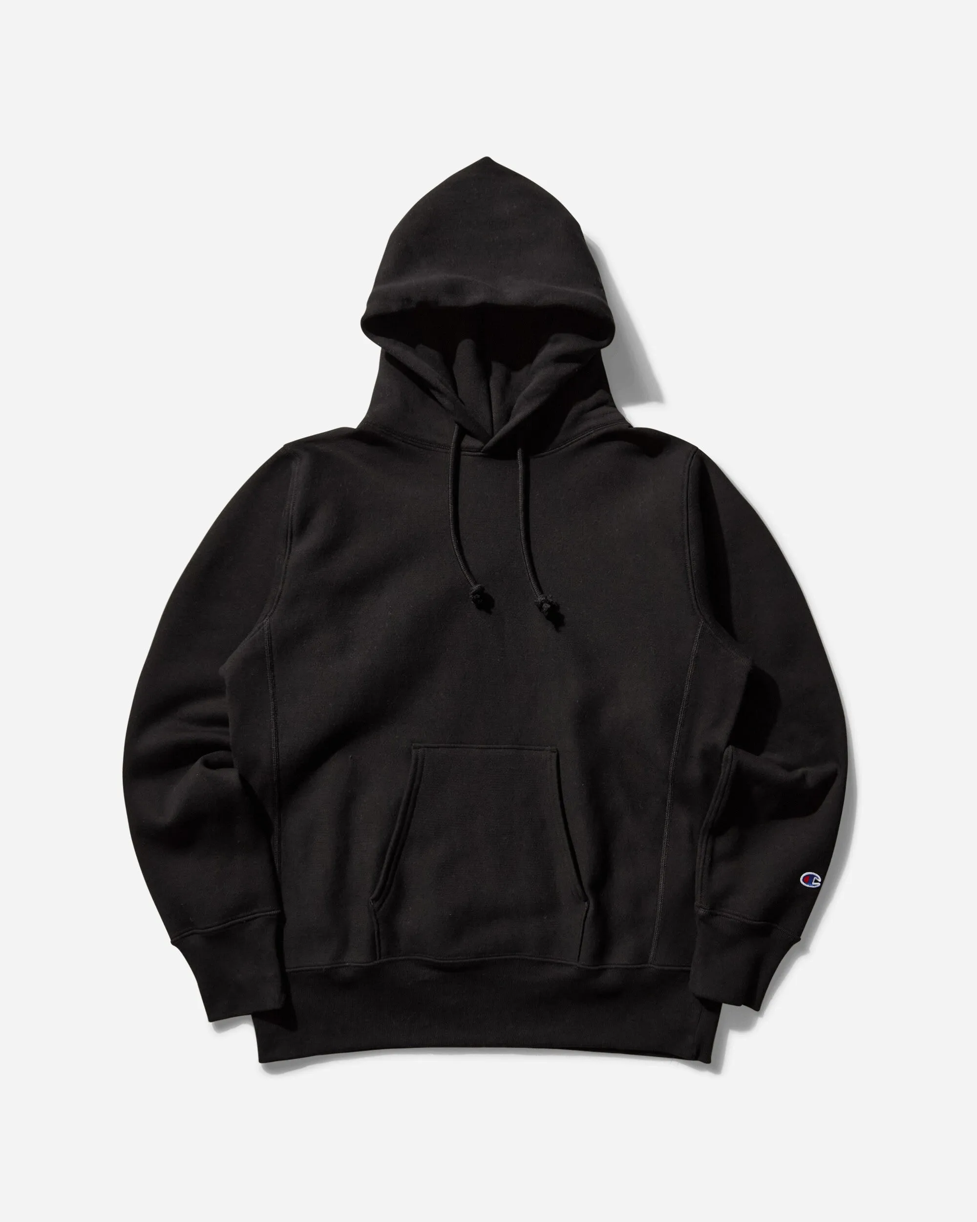 Made in USA Reverse Weave Hoodie Black
