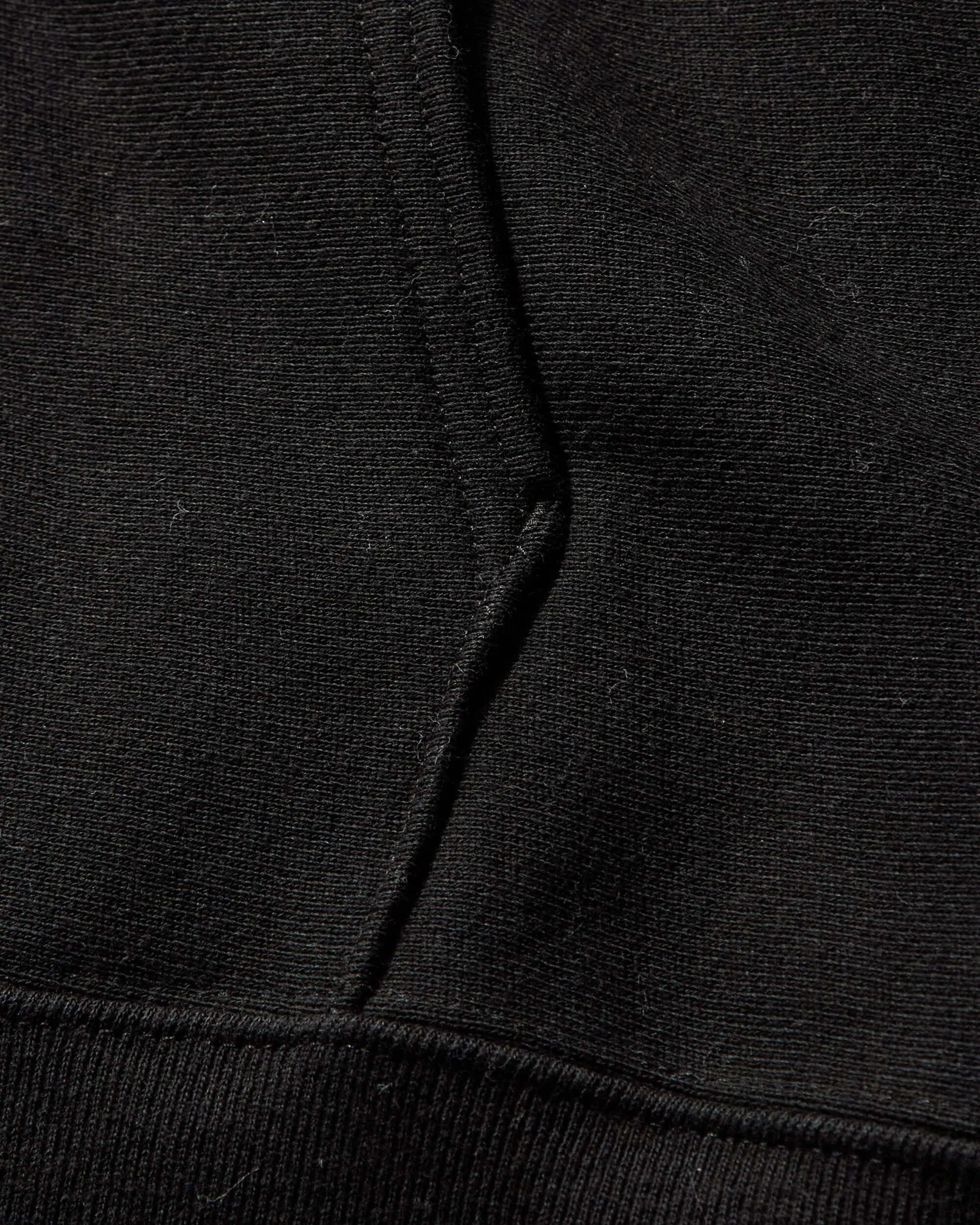 Made in USA Reverse Weave Hoodie Black