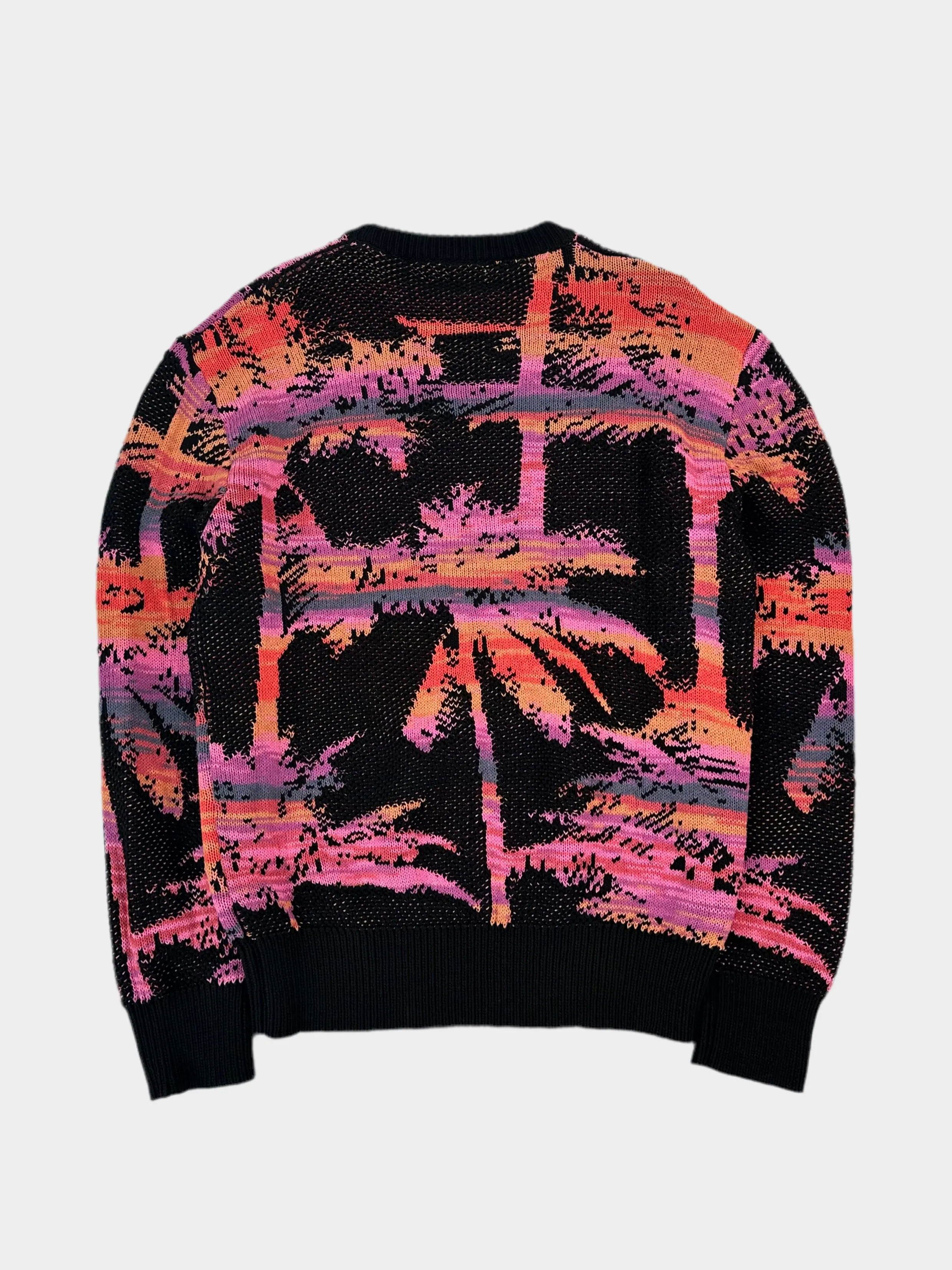Maglione Cotone Palme Multicolor