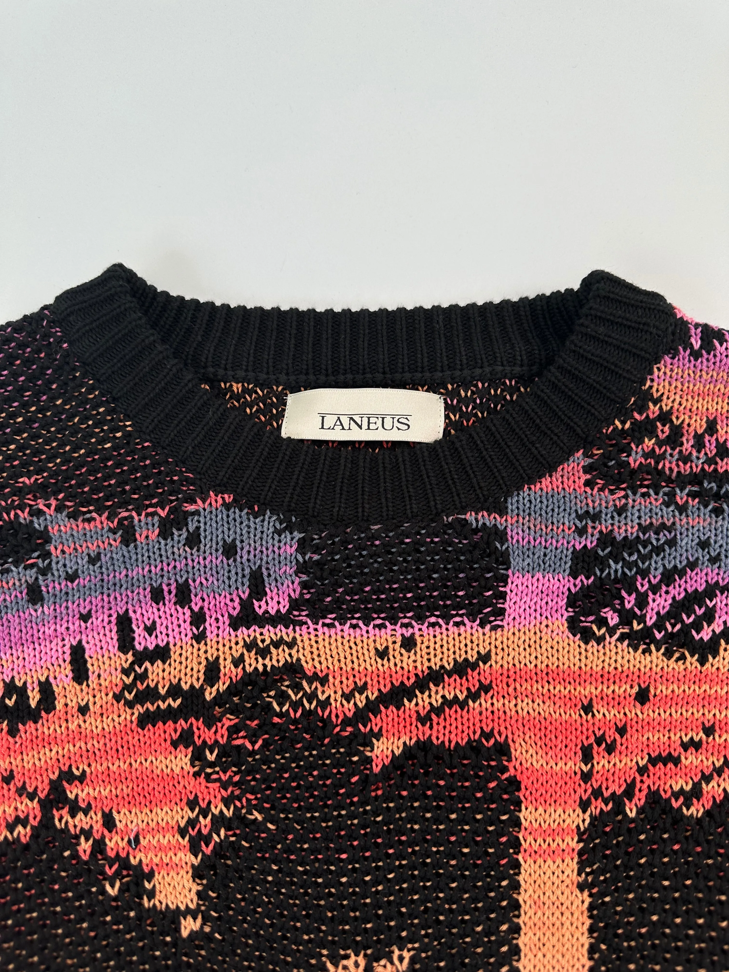 Maglione Cotone Palme Multicolor