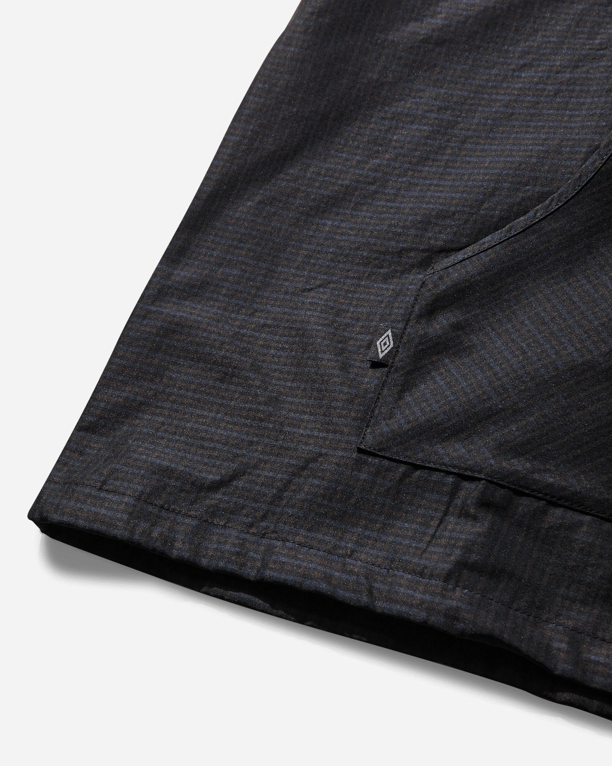Men's Check Masked Anorak Navy / Dark Brown