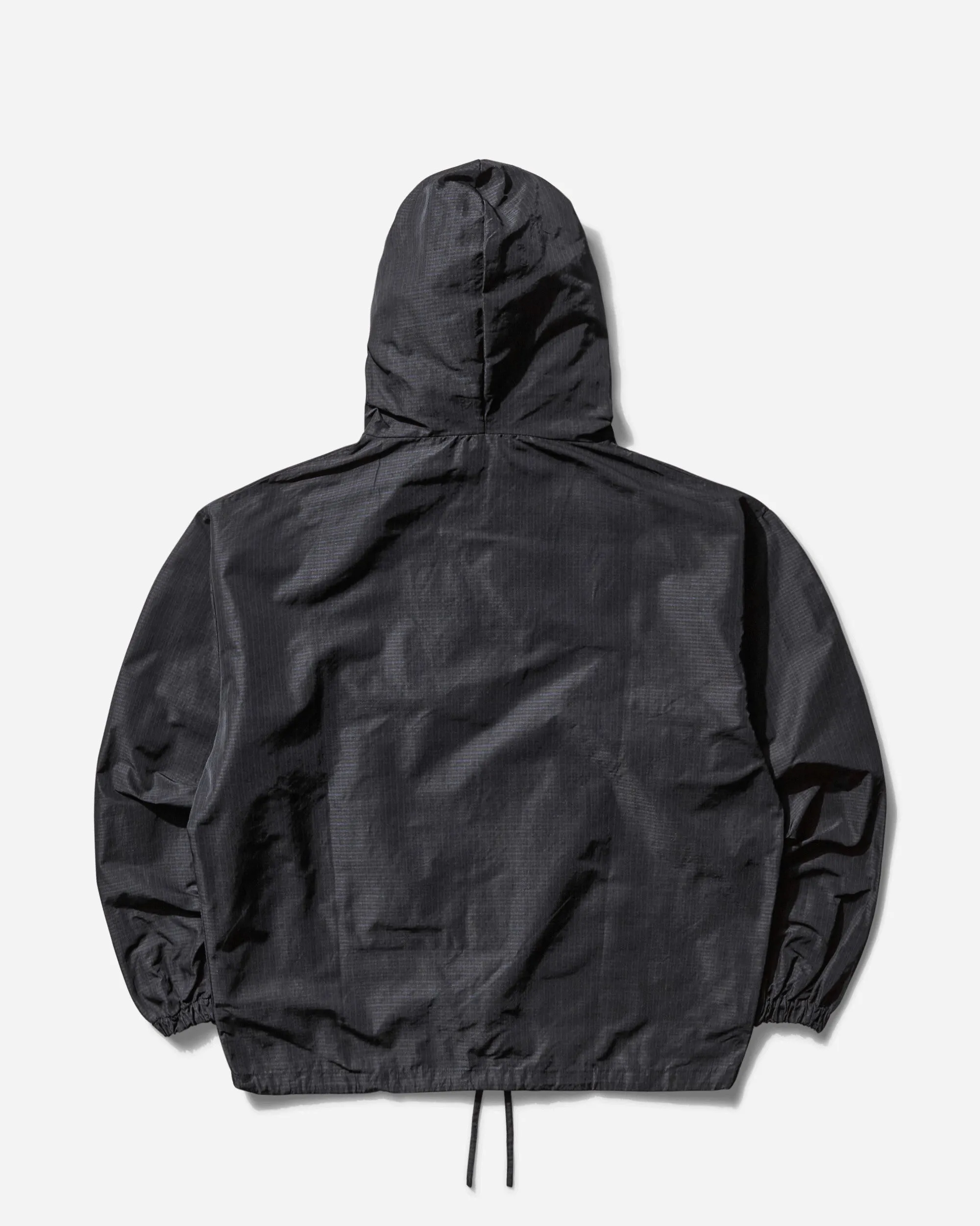 Men's Check Masked Anorak Navy / Dark Brown