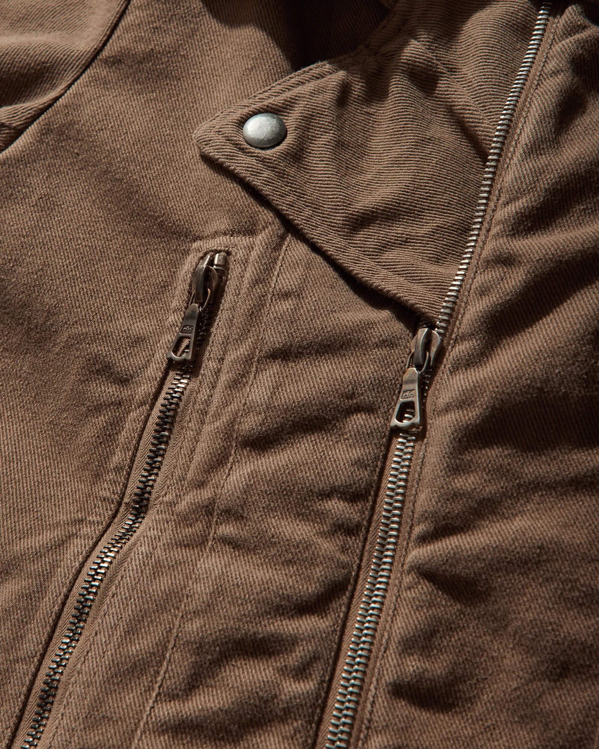 Men's Garment Dyed Aviator Jacket Taupe