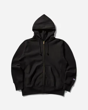 Men's Made in USA Reverse Weave Zipped Hoodie Black